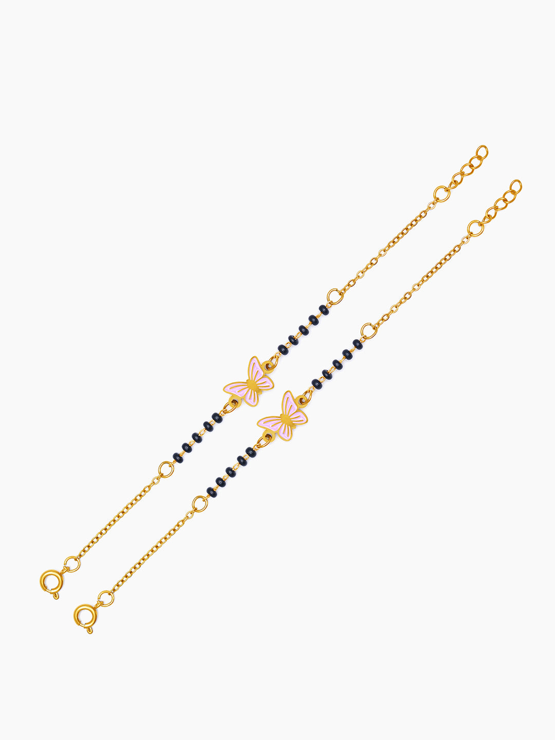 Flutter Grace Butterfly 18K Gold Plated Kid's Nazariya Bracelet