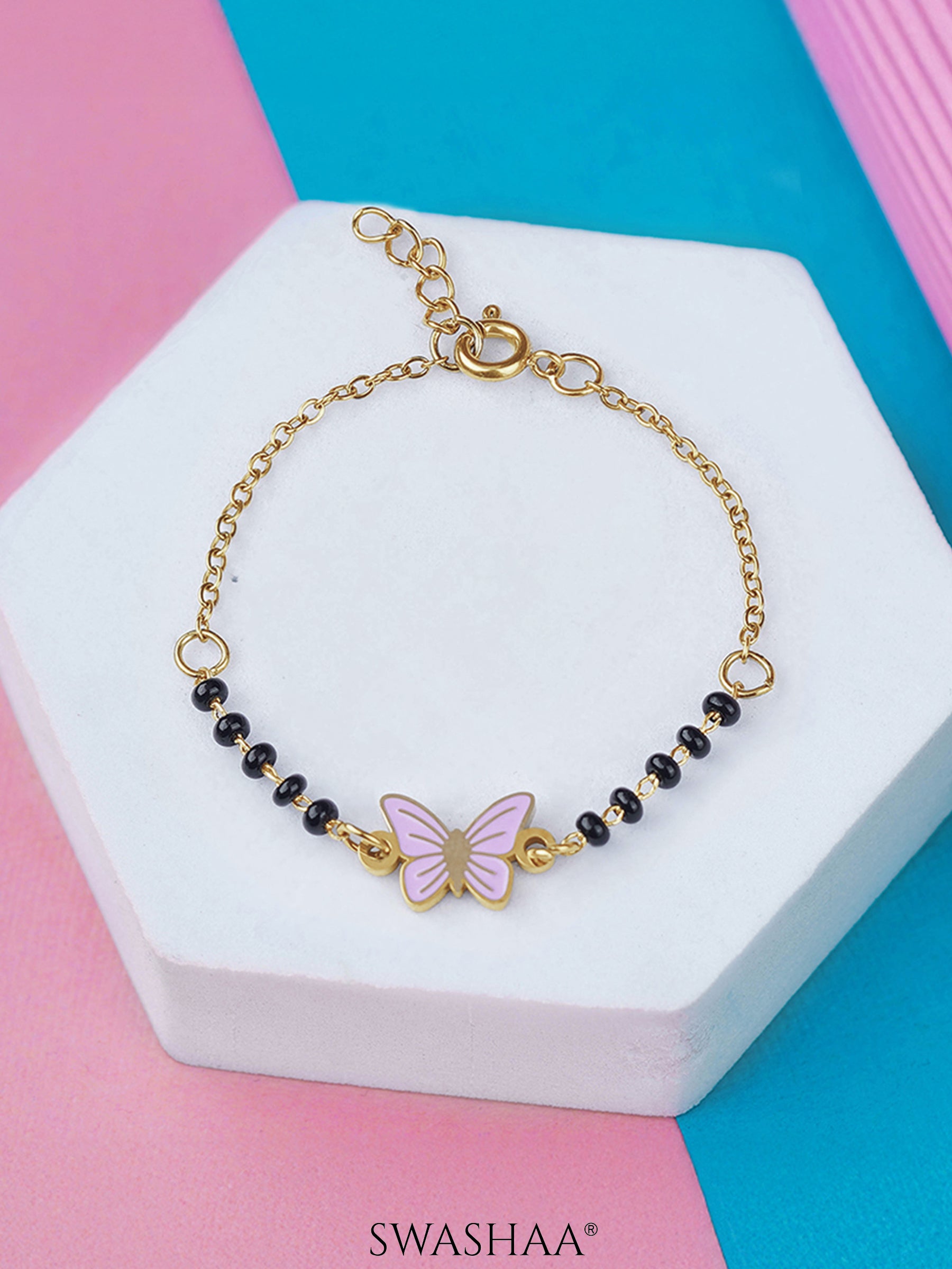Flutter Grace 18K Gold Plated Kid's Nazariya Bracelet
