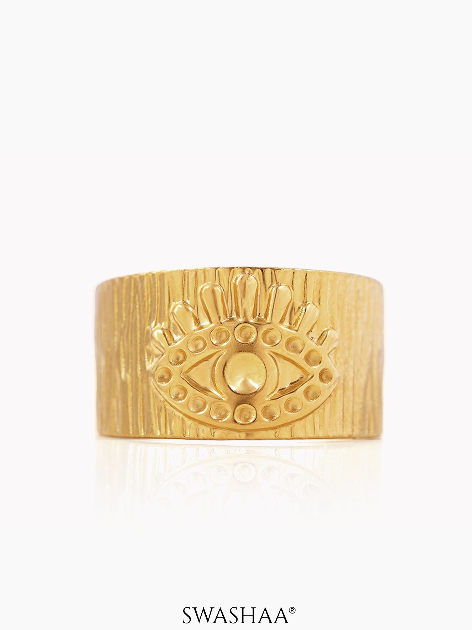 Frost Eye 18K Gold Plated Ring Gold