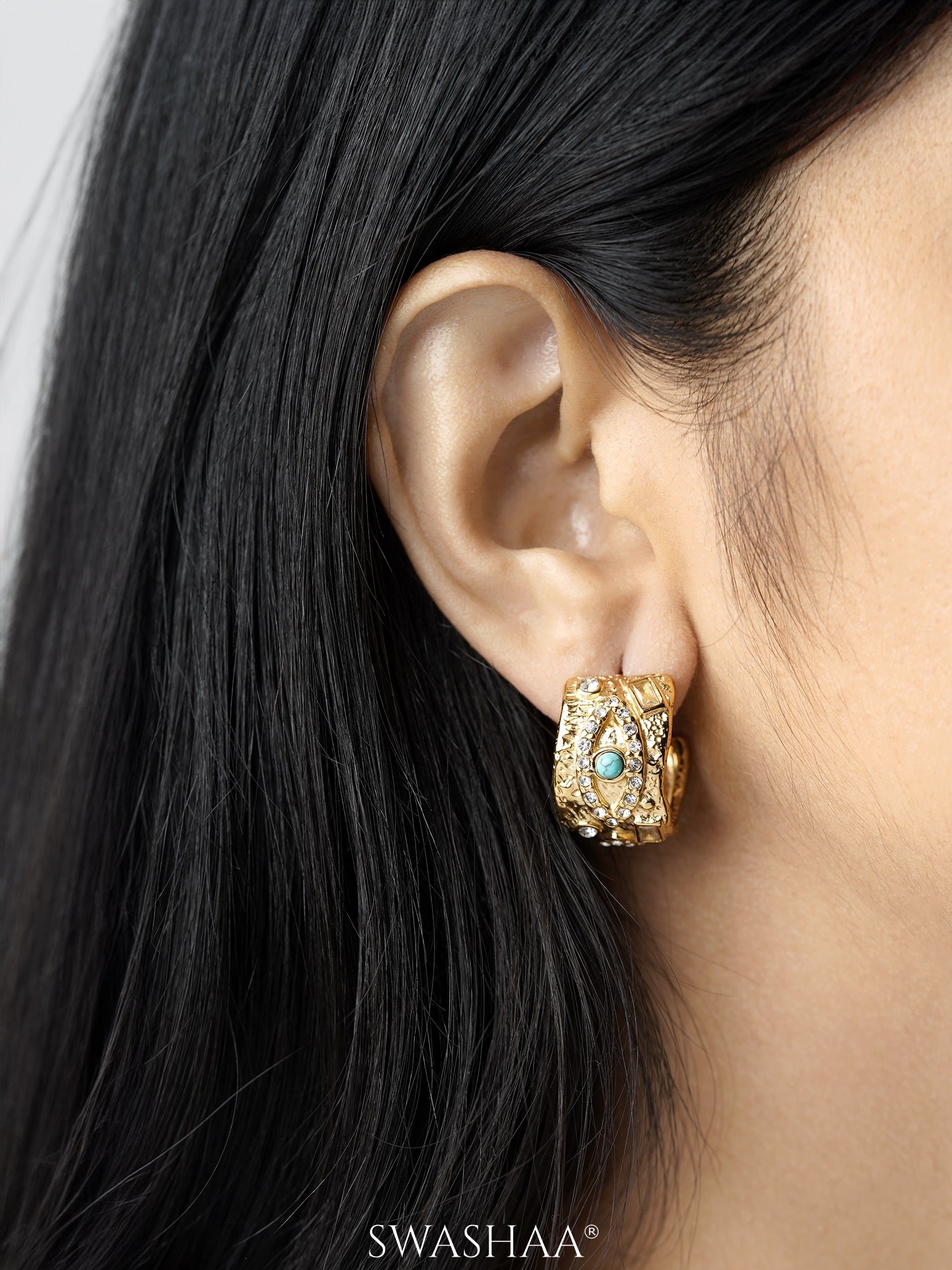 Fulvia Eye 18K Gold Plated Earrings