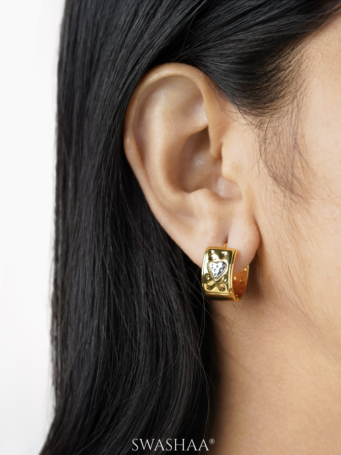 Garnail 18K Gold Plated Hoop Earrings