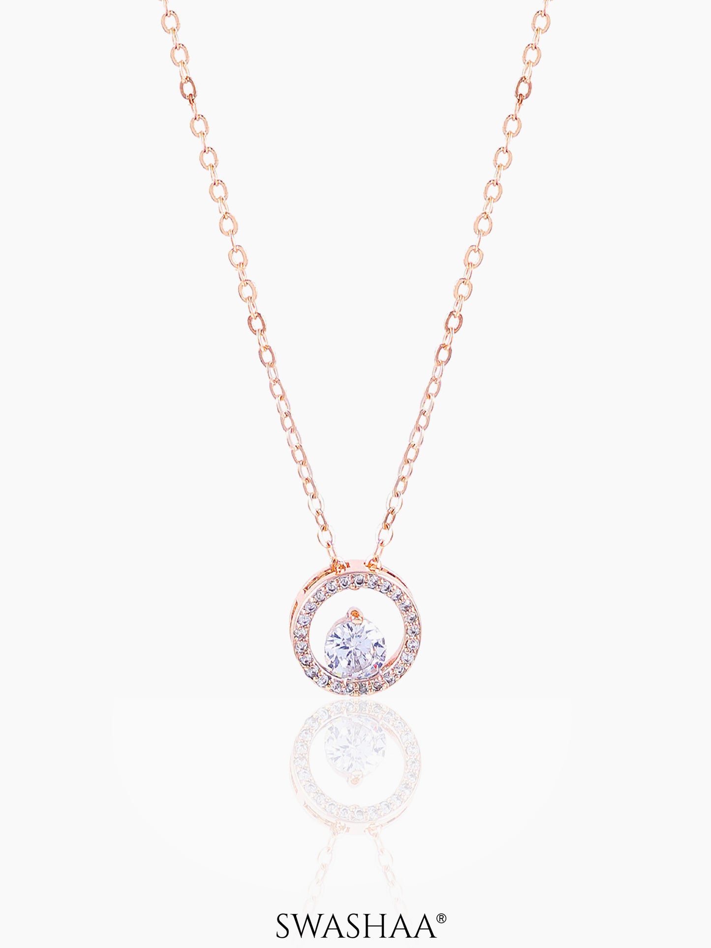 Gemma Rosegold Plated Necklace Rosegold