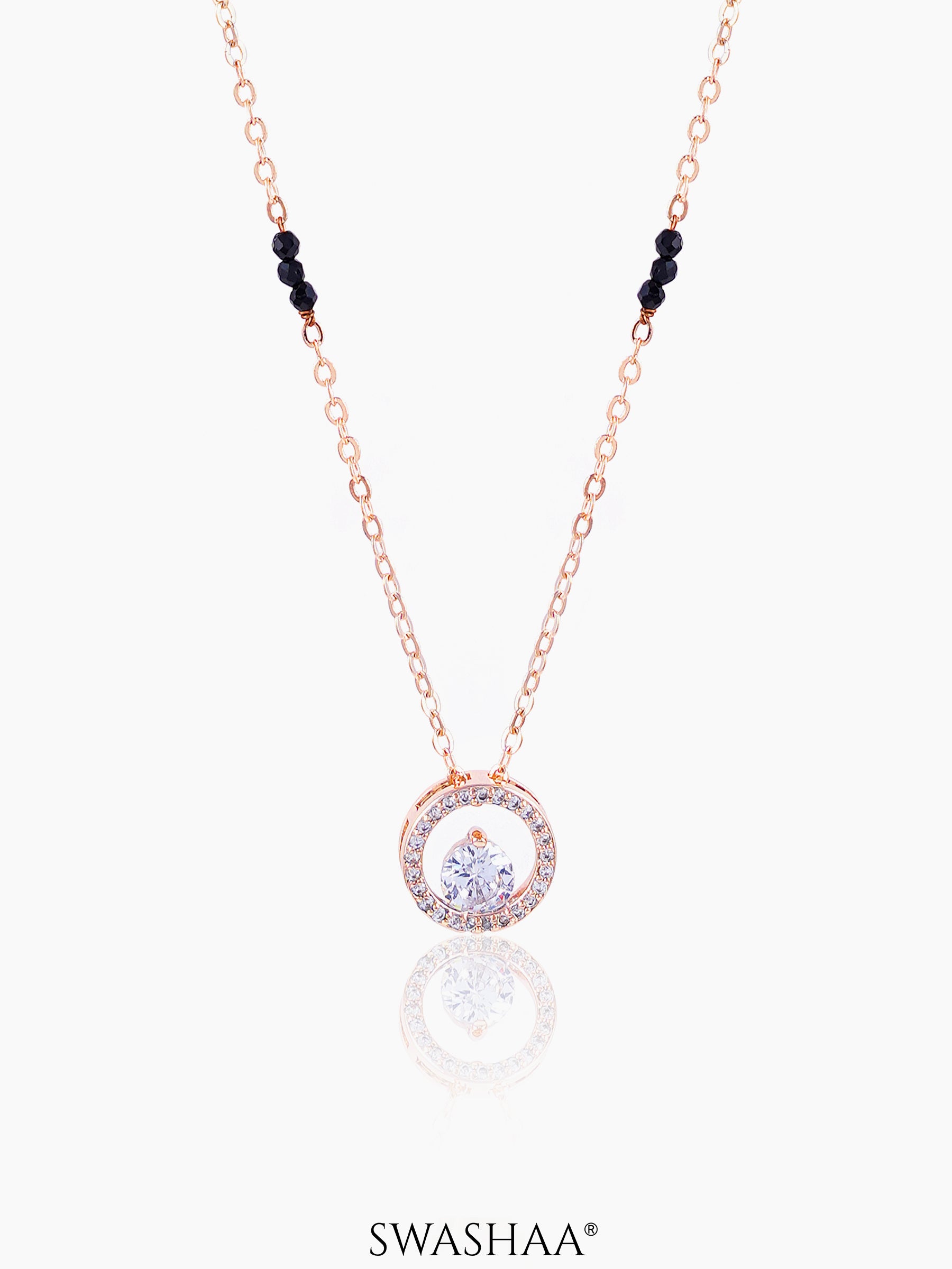 Gemma Rosegold Plated Mangalsutra Rosegold