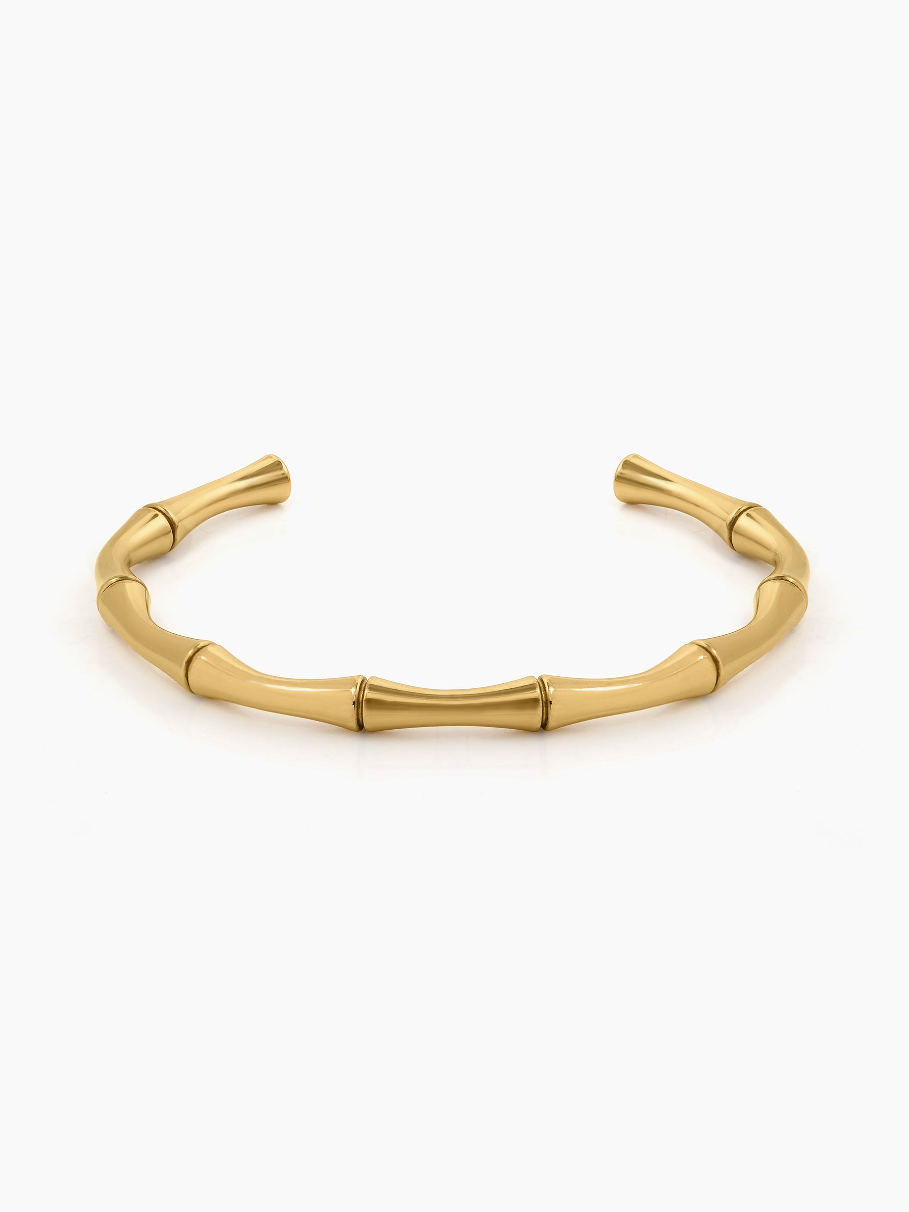 Gianella Bamboo Link 18K Gold Plated Cuff Bracelet