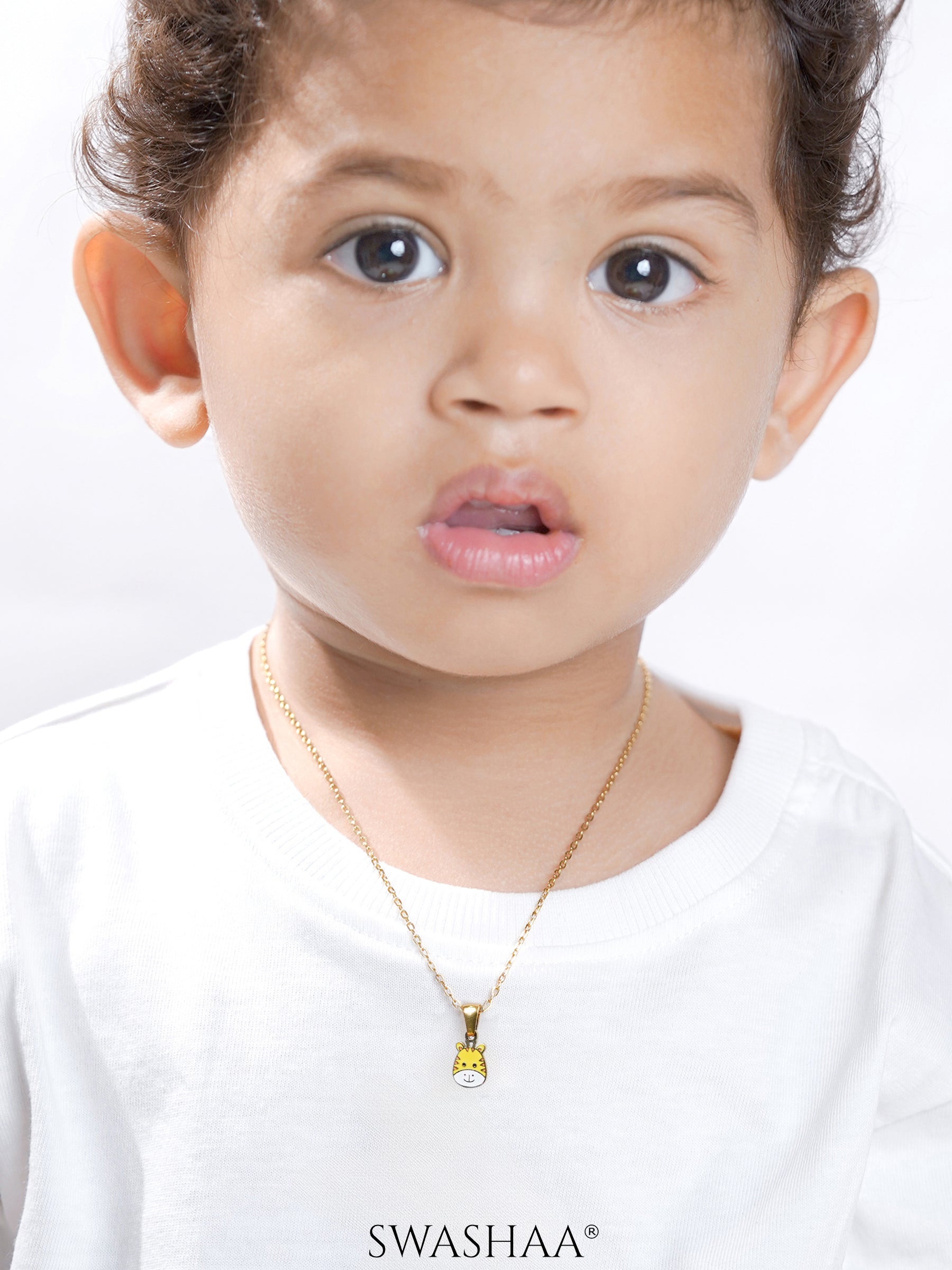 Little Giraffe 18K Gold Plated Kid's Chain Pendant