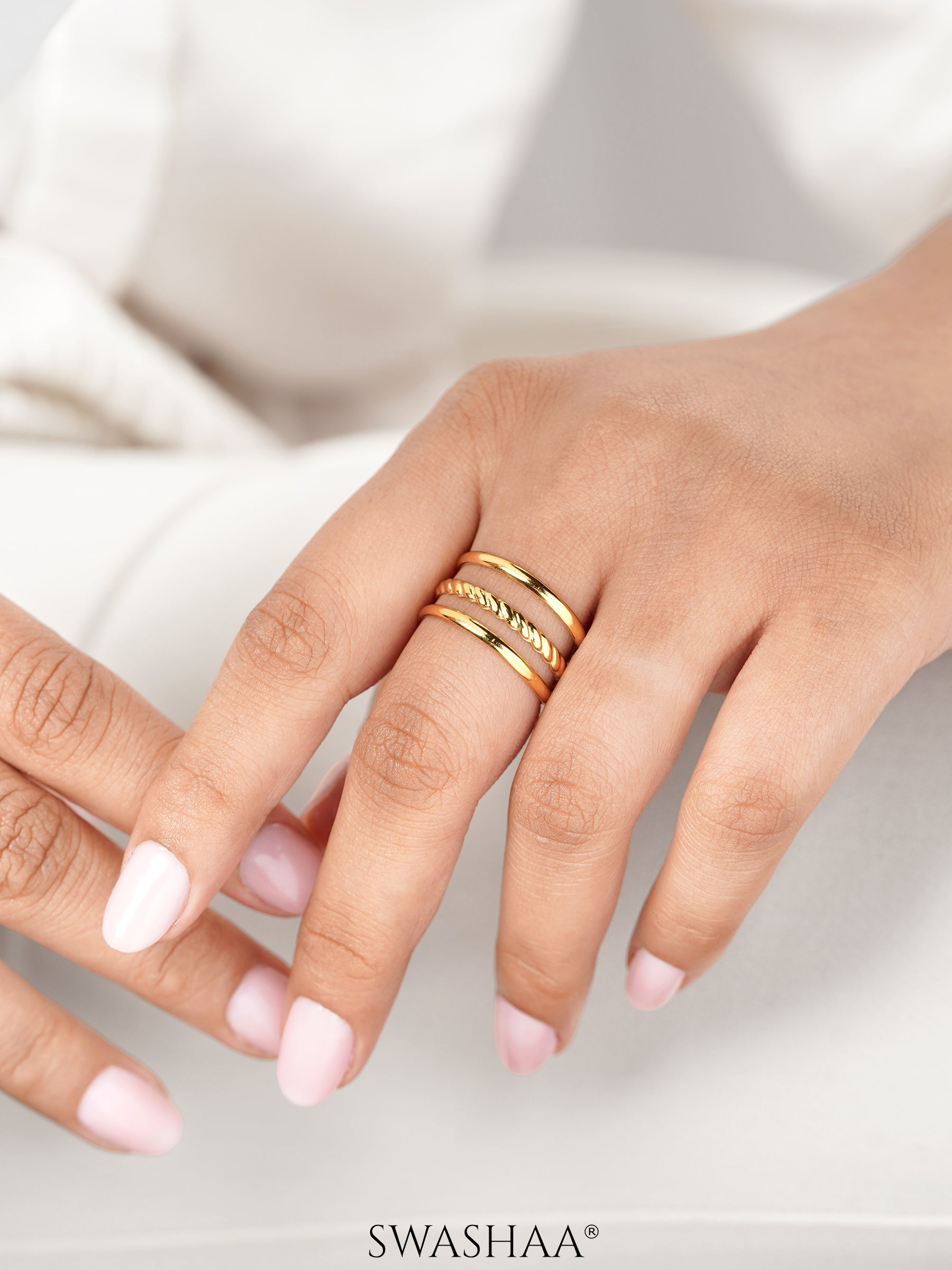 Gigi 18K Gold Plated Ring