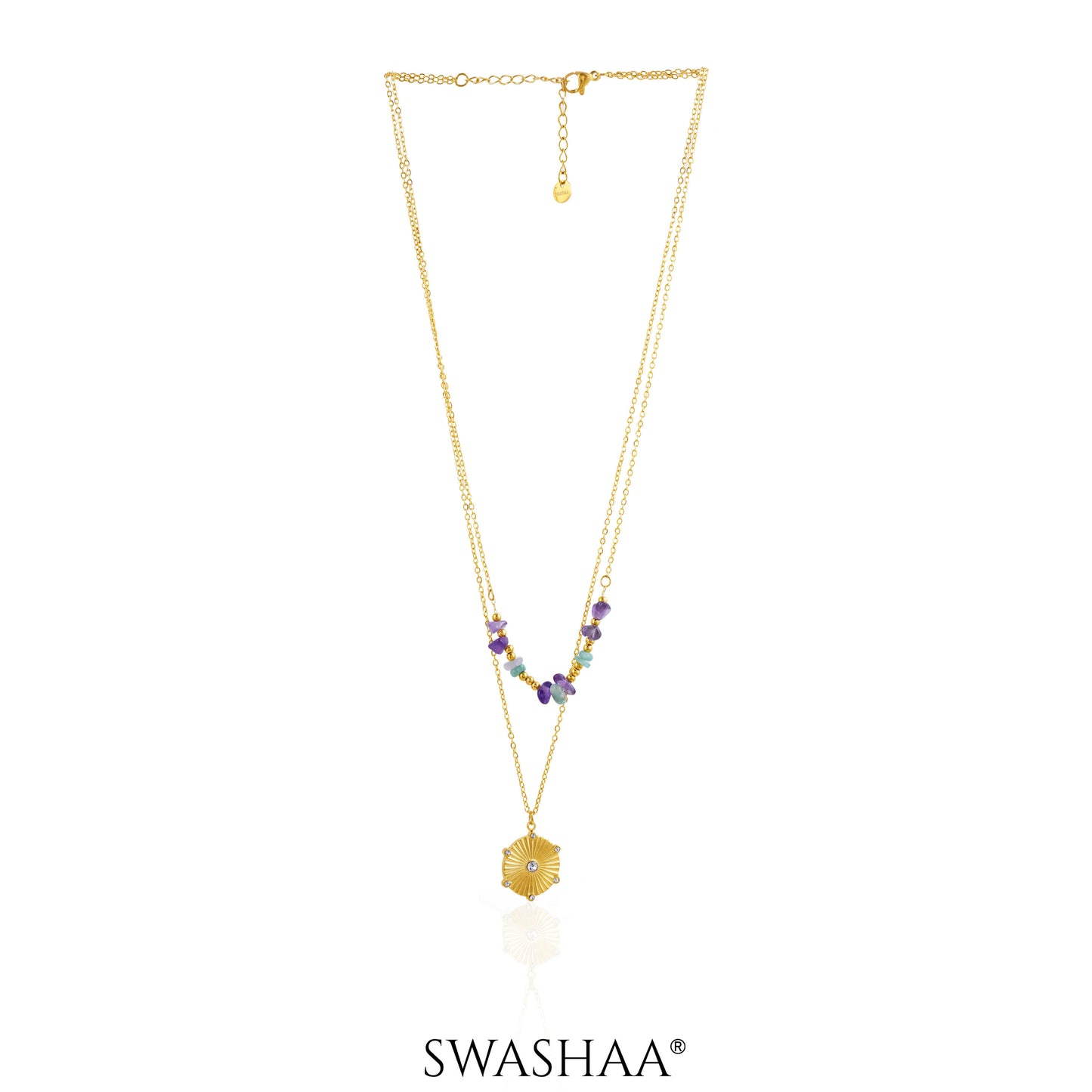 Serina Layered 18K Gold Plated Necklace