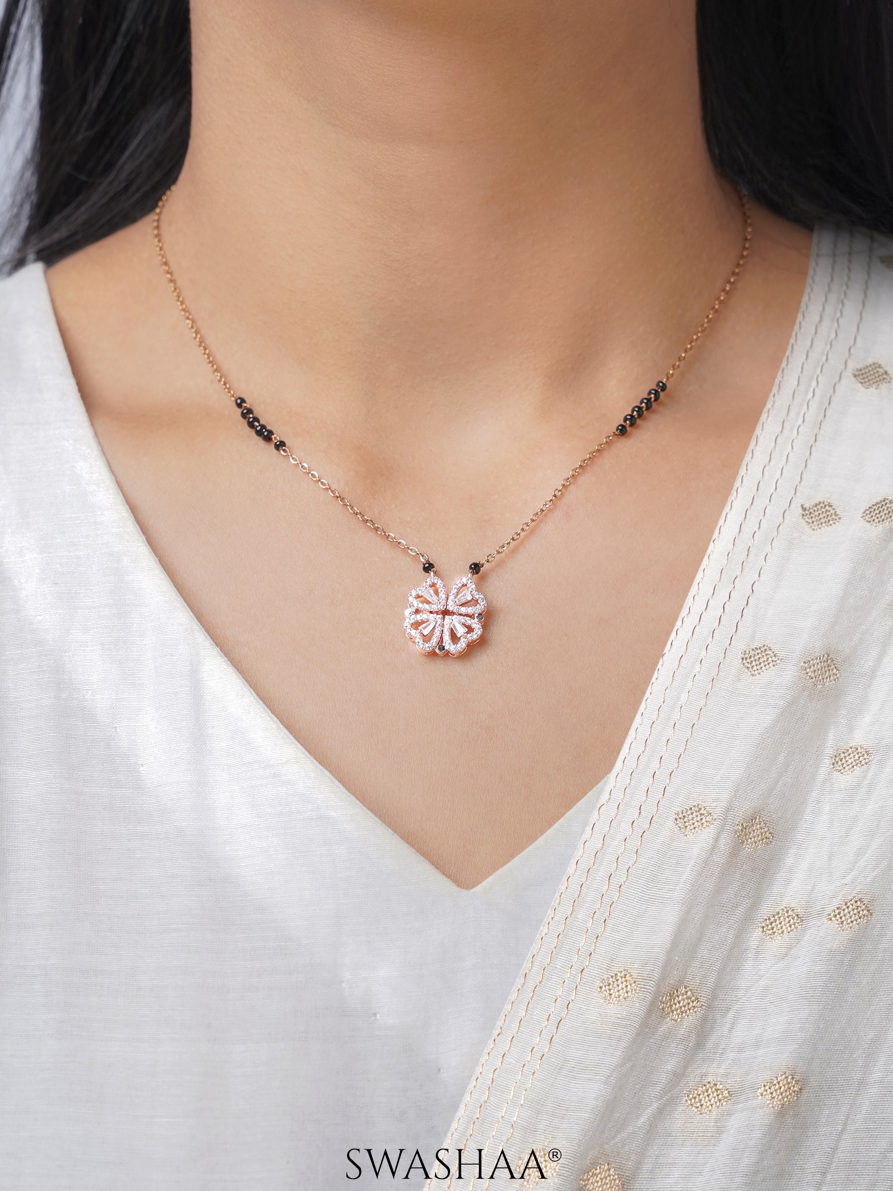 Gleaming Clover Mangalsutra
