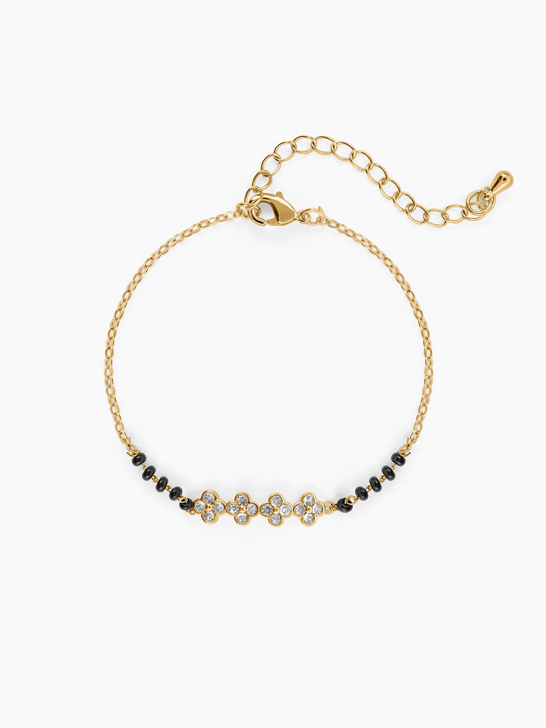 Harini 14K Gold Plated Mangalsutra Bracelet Gold
