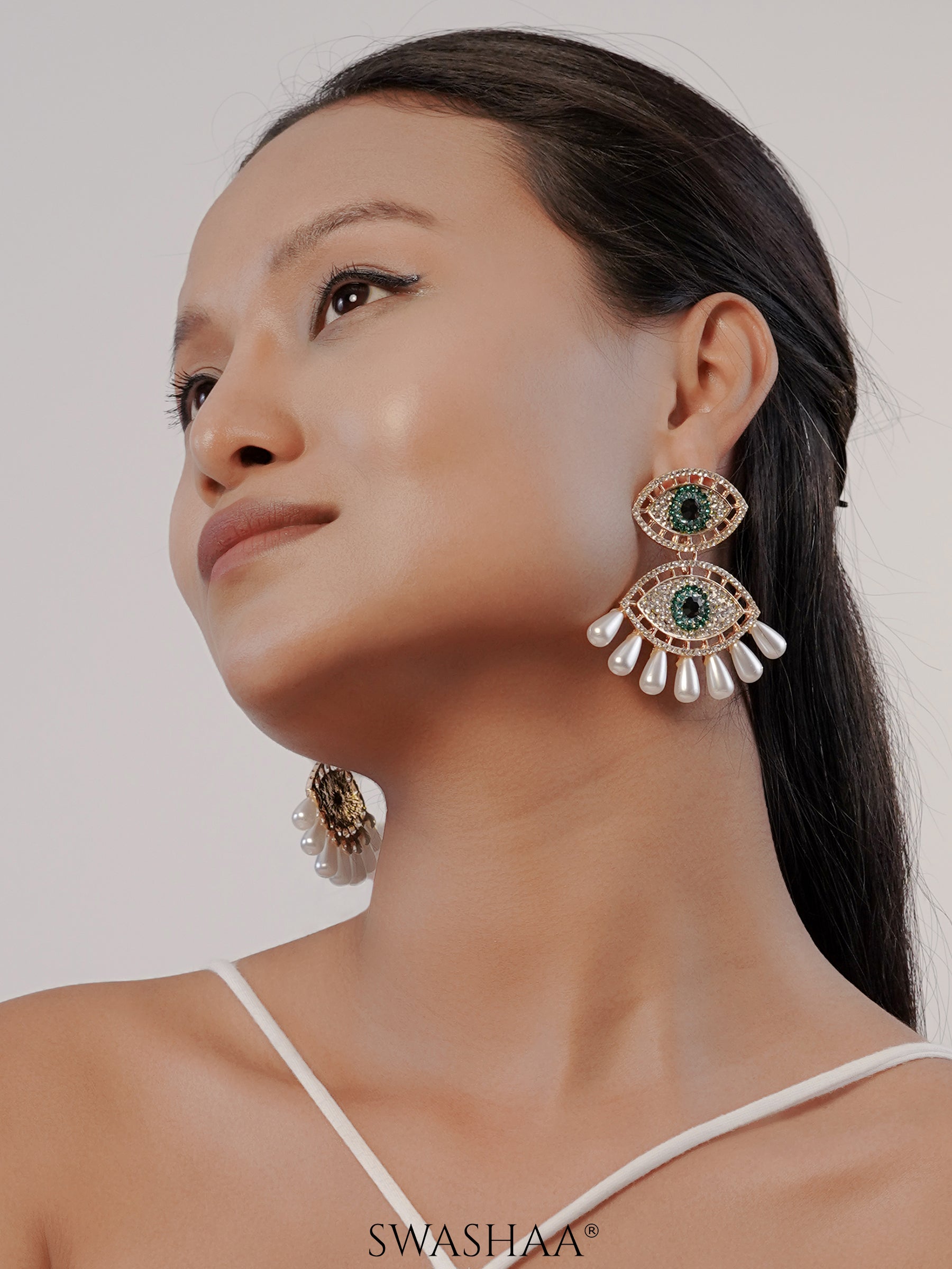 Havana Eye 18K Gold Plated Earrings