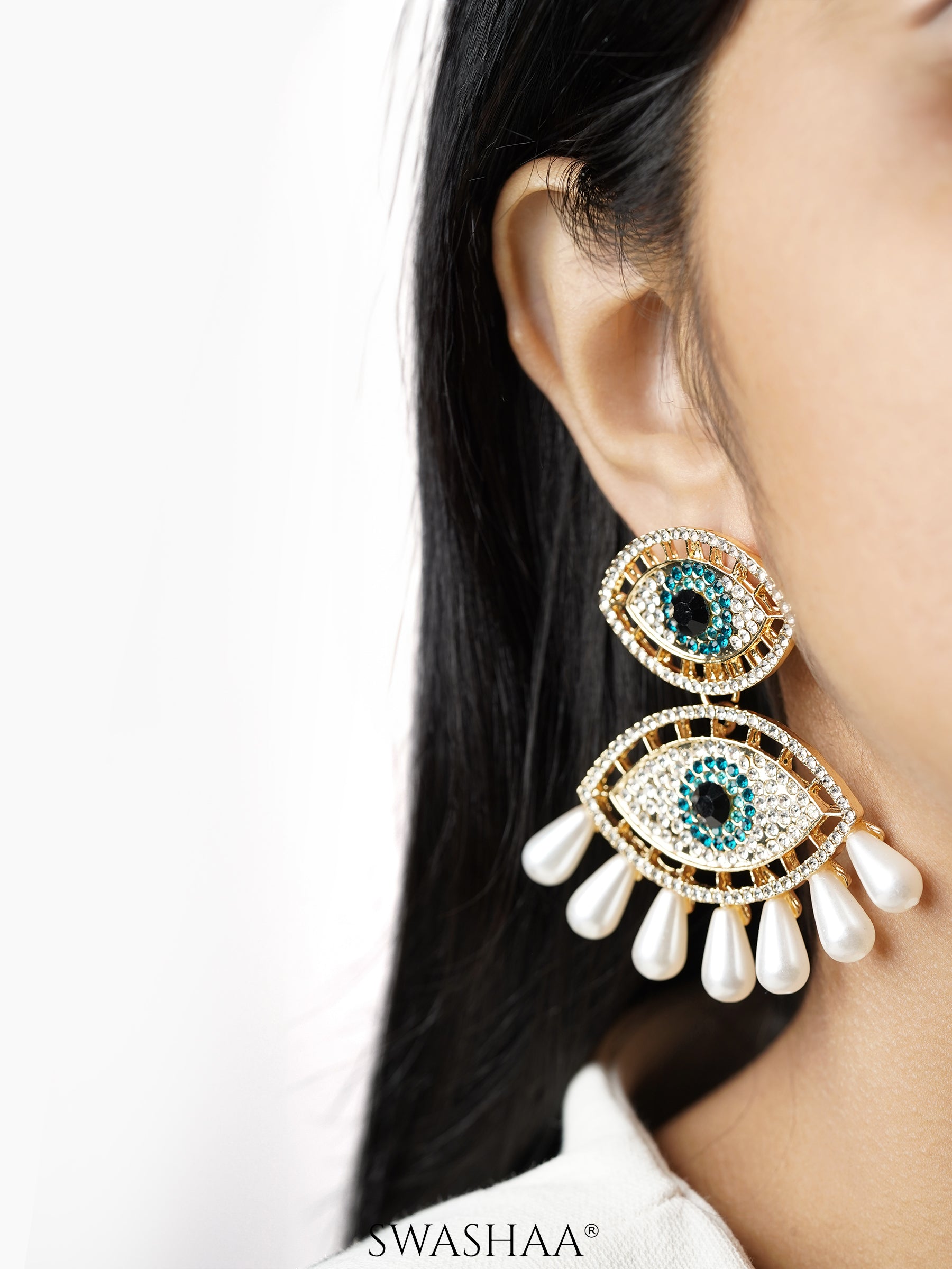 Havana Eye 18K Gold Plated Earrings