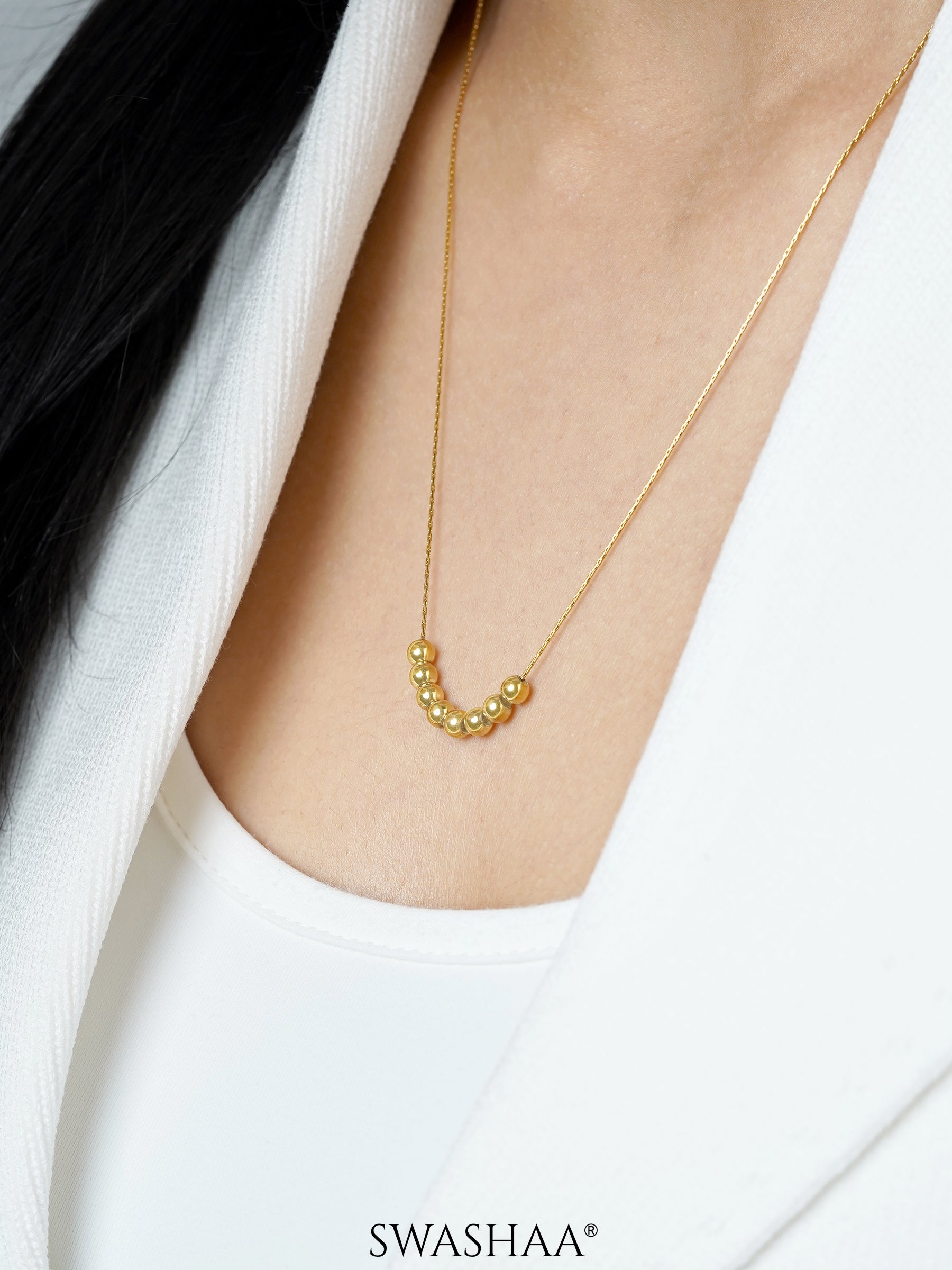 Henaa Beads 18K Gold Plated Necklace