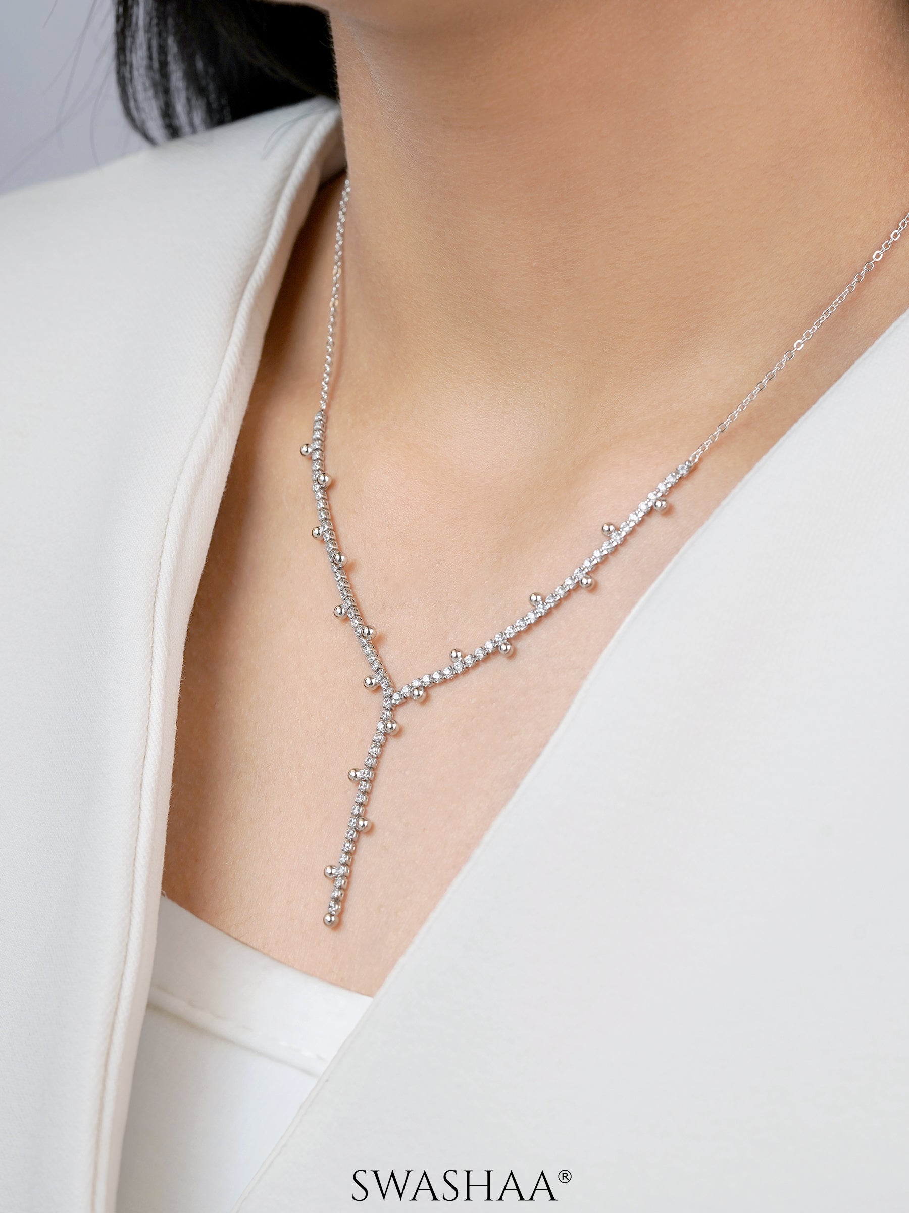 Jane Studded Charms Y-shaped Necklace