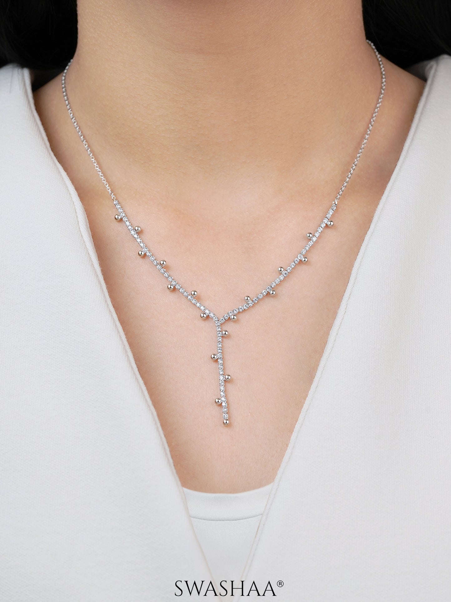 Jane Studded Charms Y-shaped Necklace