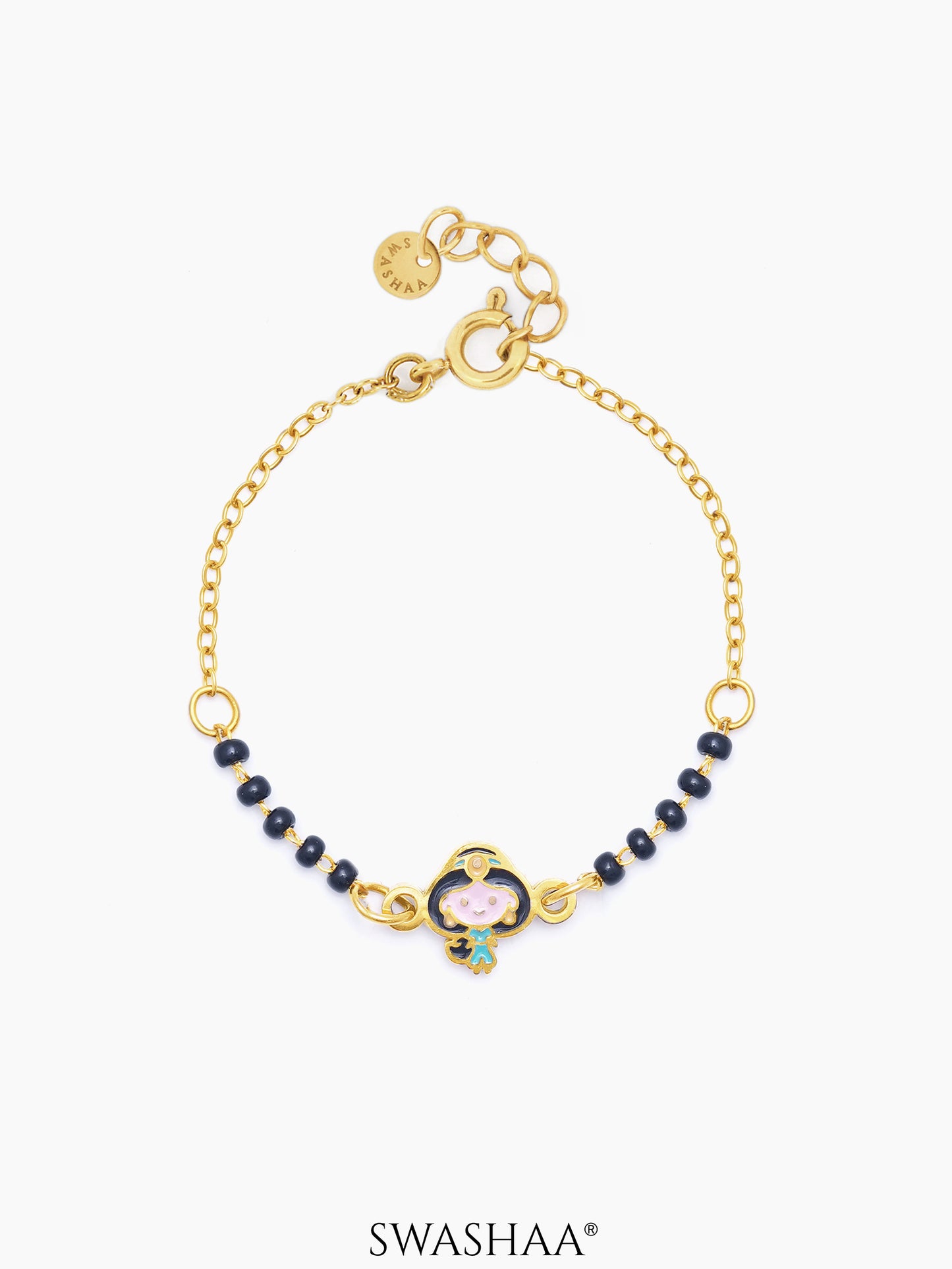 Jasmine's Charm 18K Gold Plated Kid's Nazariya Bracelet Gold