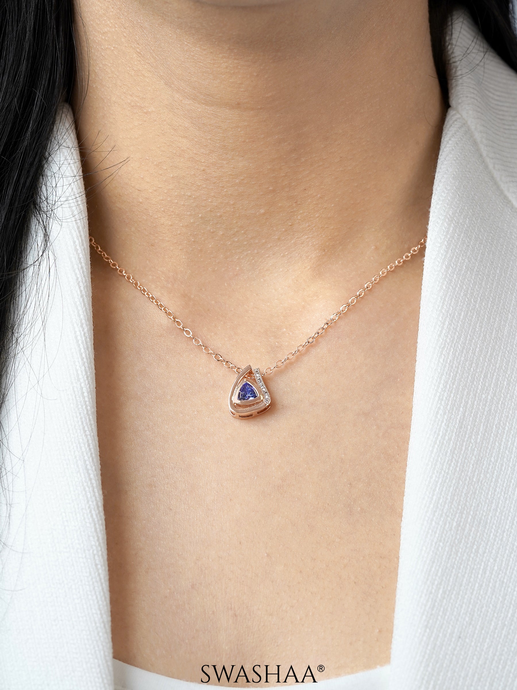 Jena Rosegold Plated Necklace