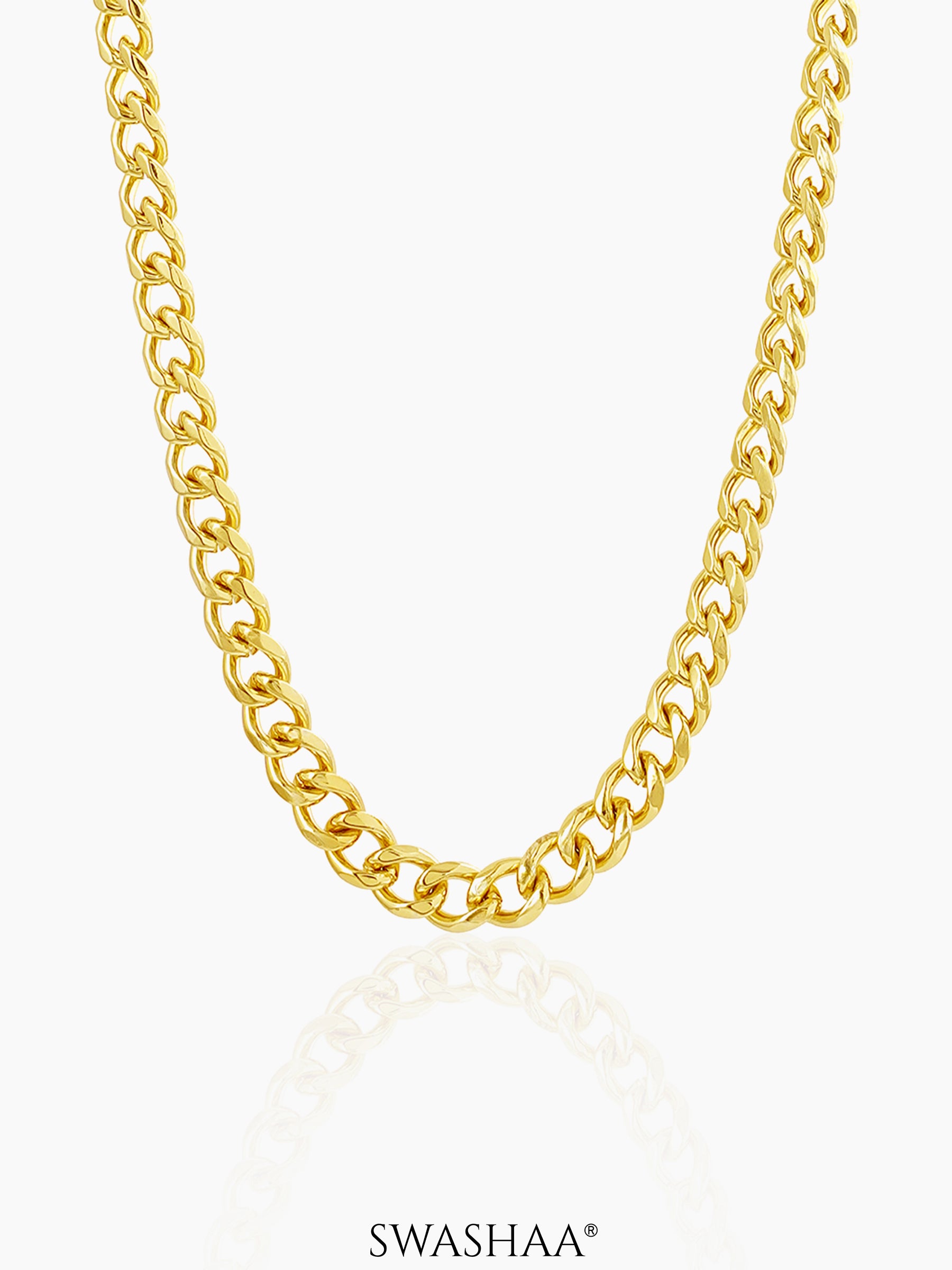Cuban Men's Chain 18K Gold Plated 5 MM