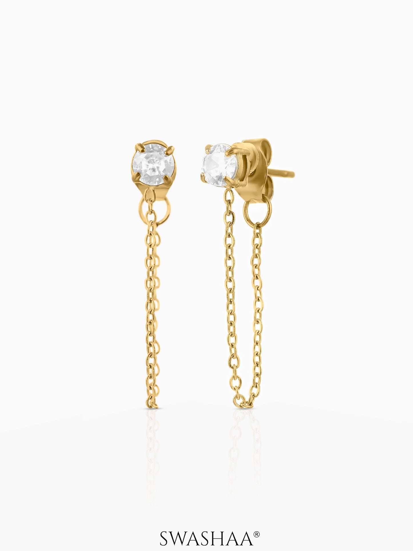 Juliette Chain 18K Gold Plated Earrings Gold
