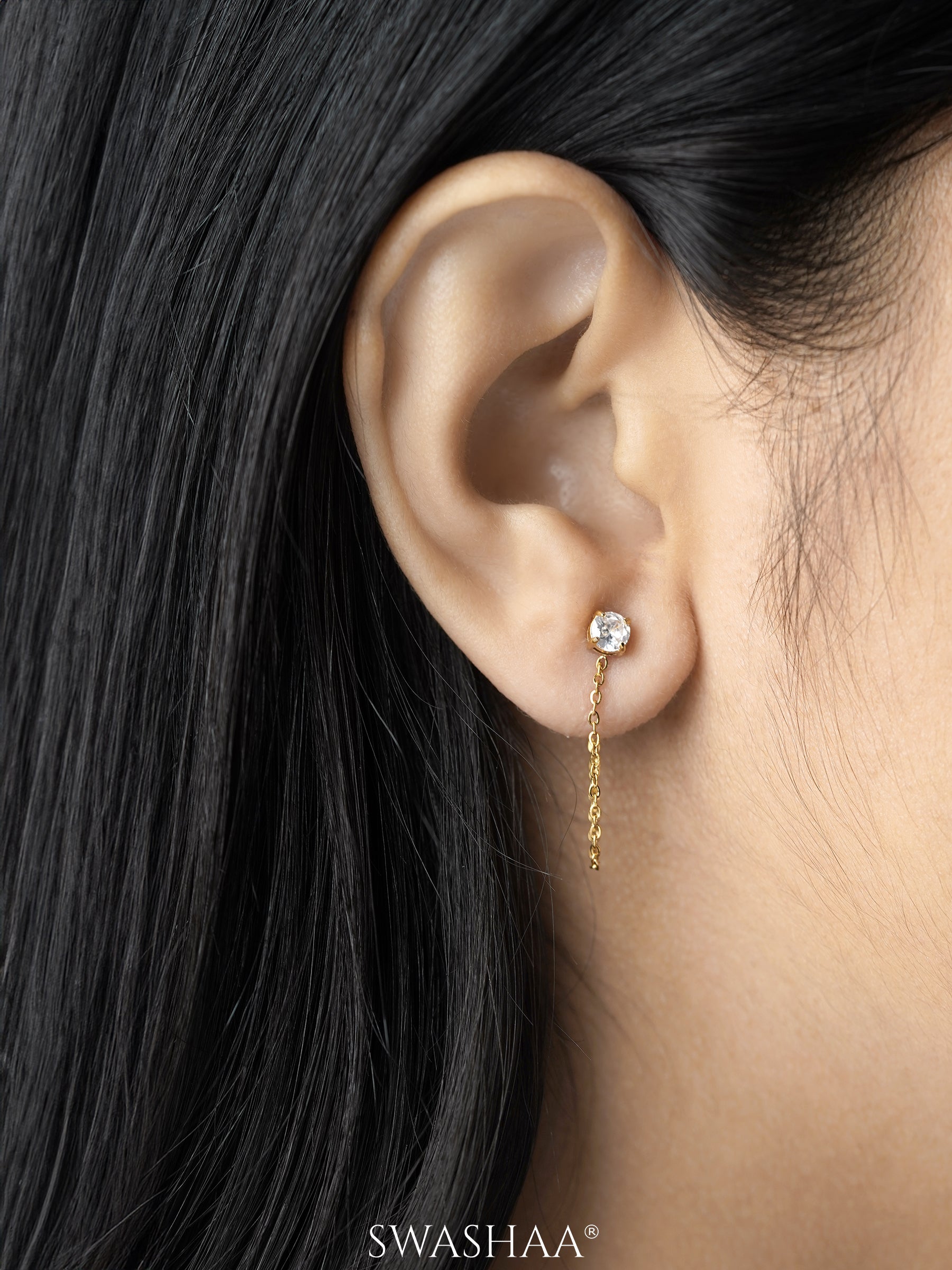 Juliette Chain 18K Gold Plated Earrings