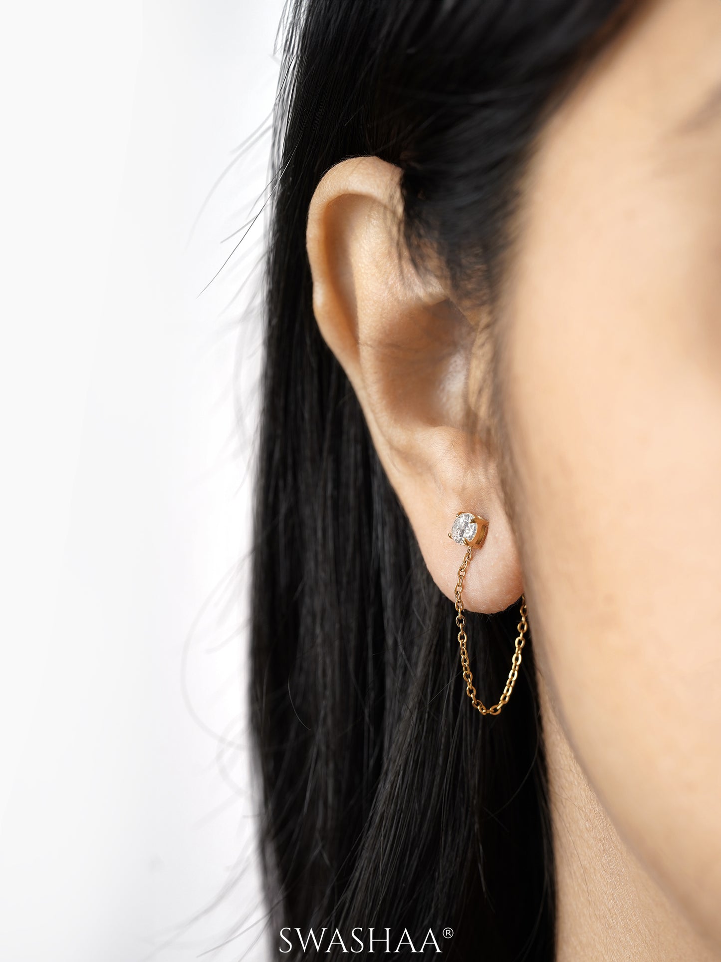 Juliette Chain 18K Gold Plated Earrings