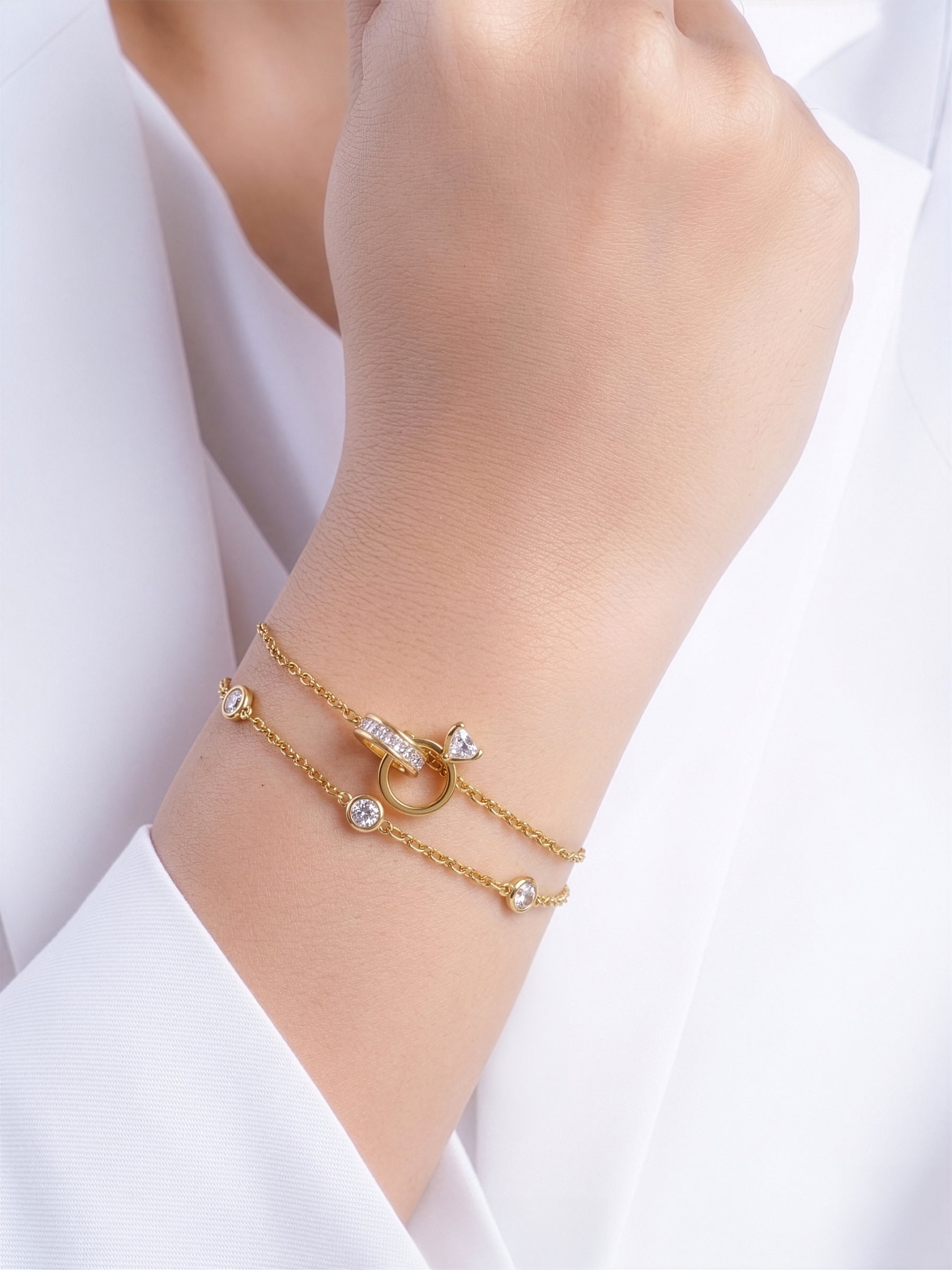 Just Got Hitched 18K Gold Plated Bracelet