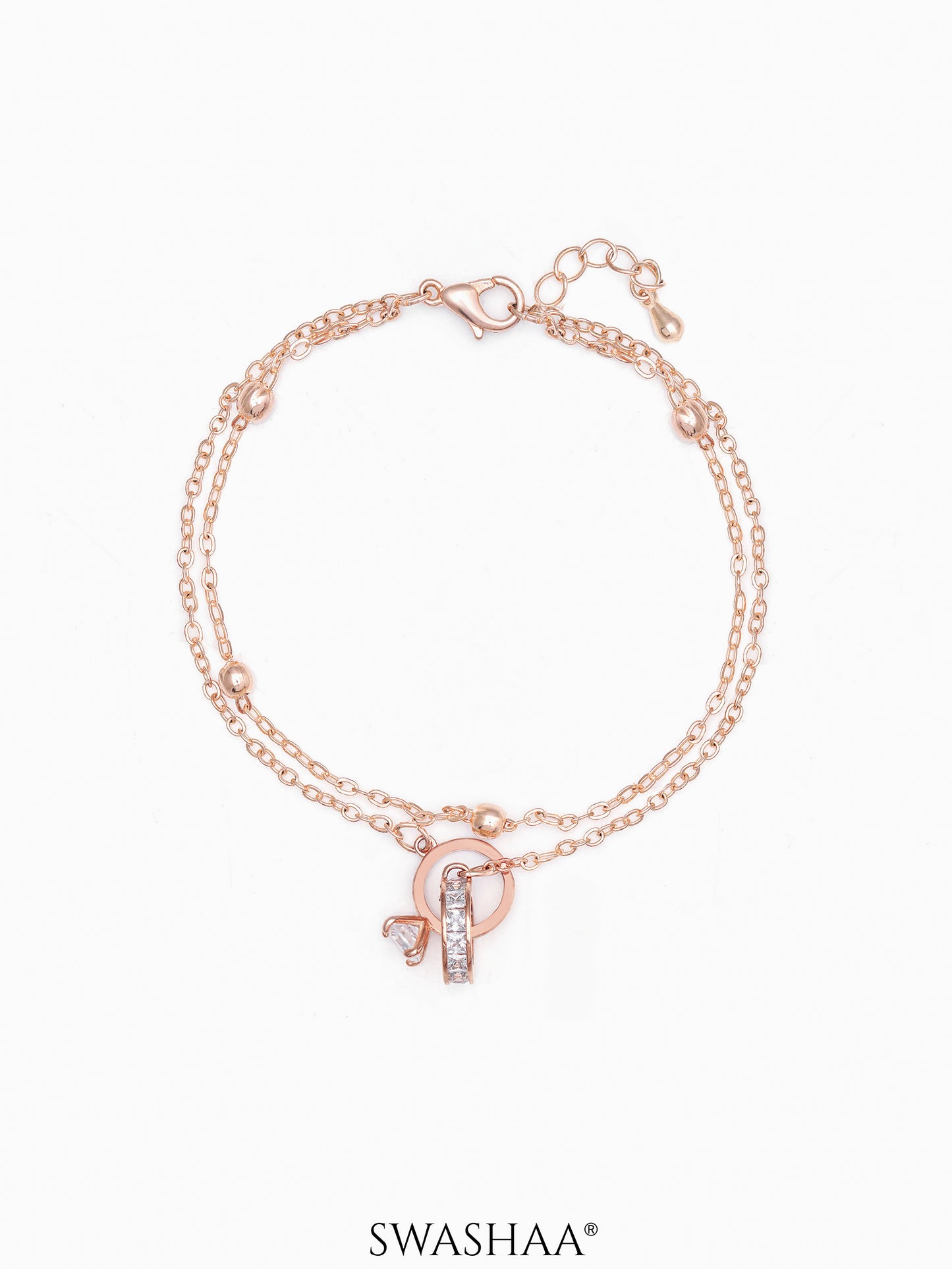Just Got Hitched Rosegold Plated Bracelet Rosegold