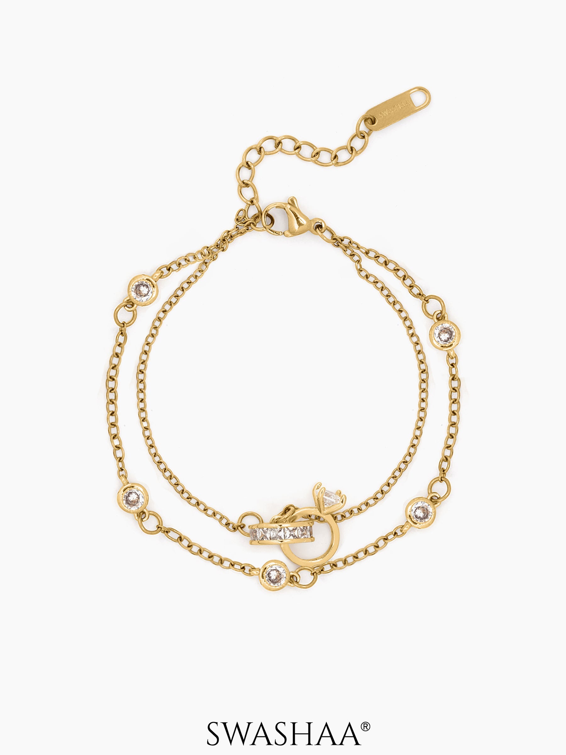 Just Got Hitched 18K Gold Plated Bracelet Gold