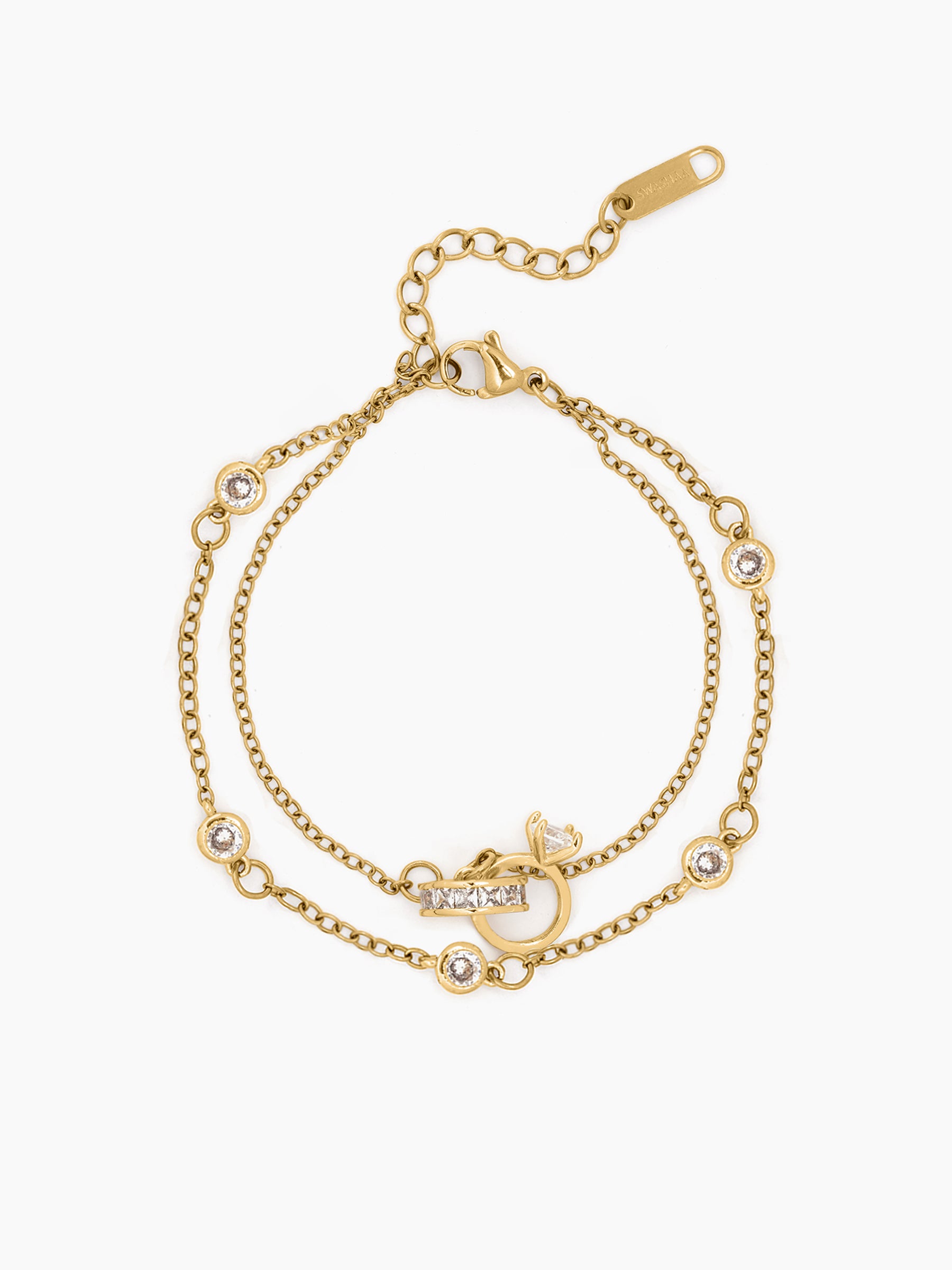 Just Got Hitched 18K Gold Plated Bracelet Gold