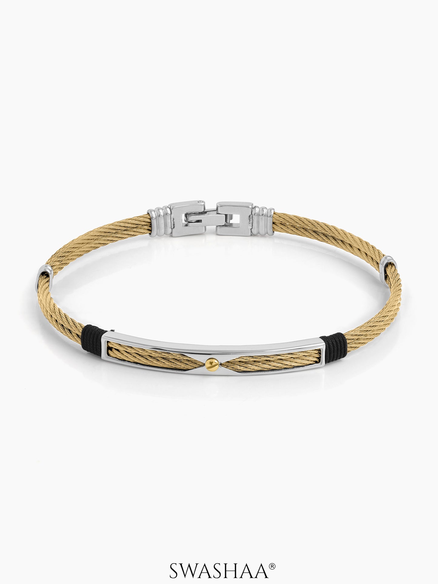 Kaelen Wired Men's Bracelet 18K Gold Plated