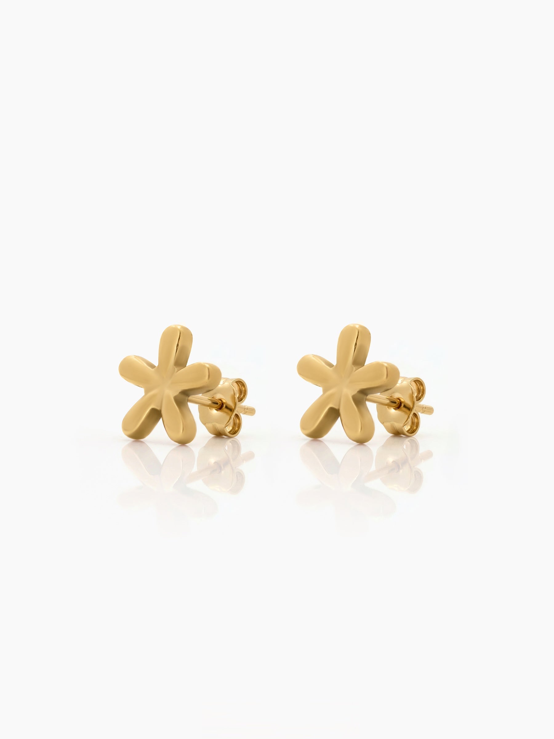 Kimi Flower 18K Gold Plated Kid's Stud Earrings