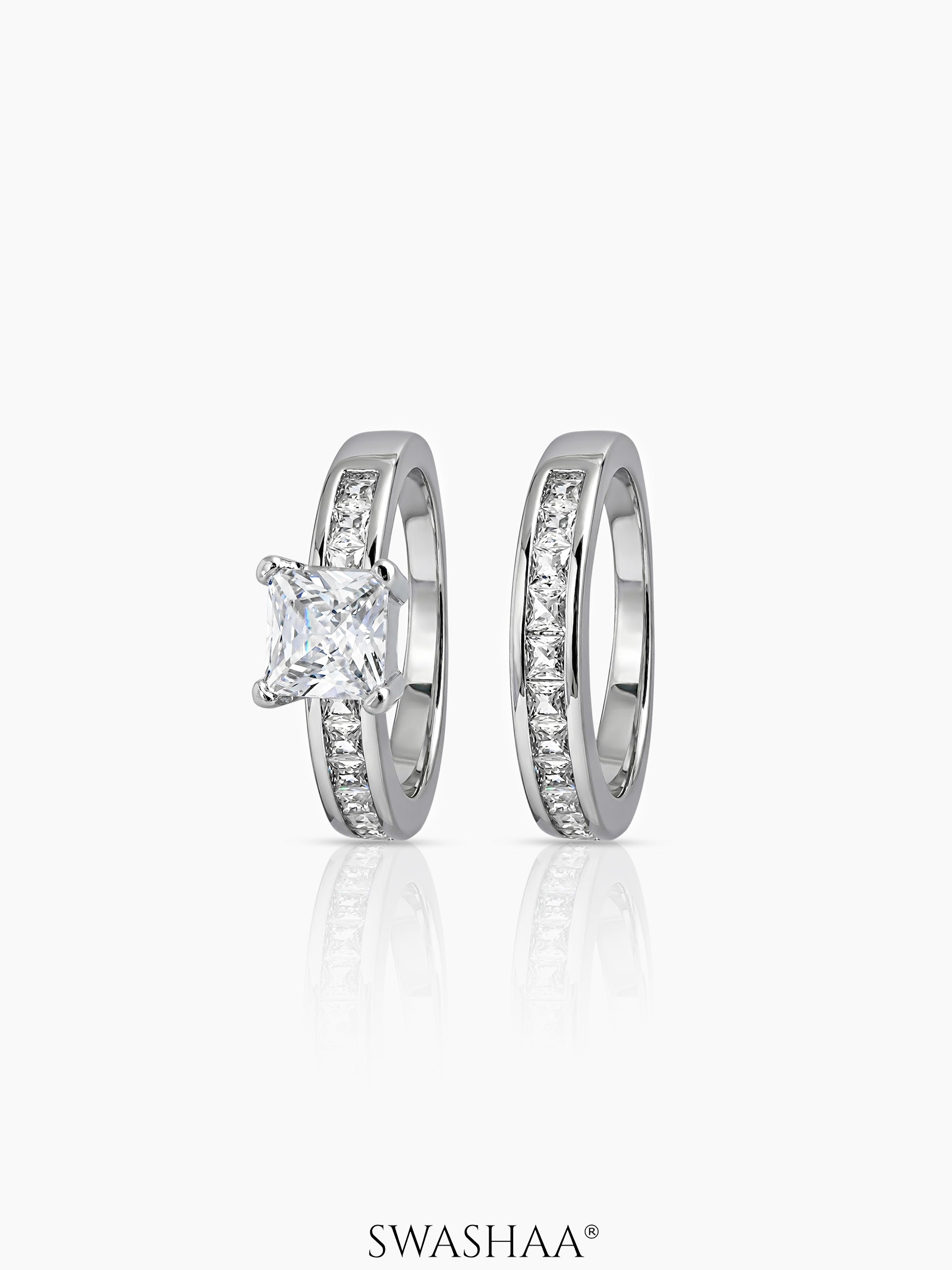 Korina Cushion Solitaire Ring Silver