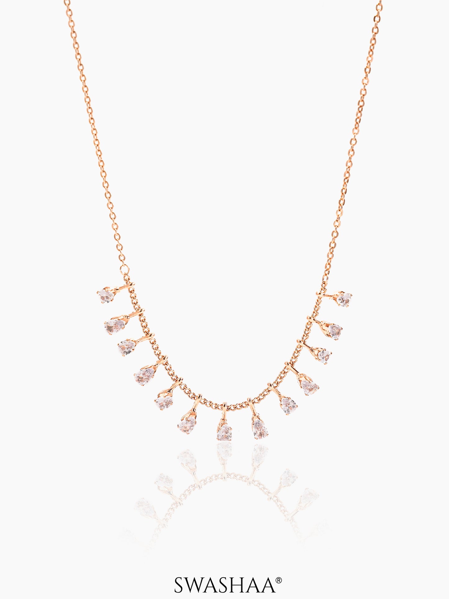 Kylise Rosegold Plated Choker Rosegold