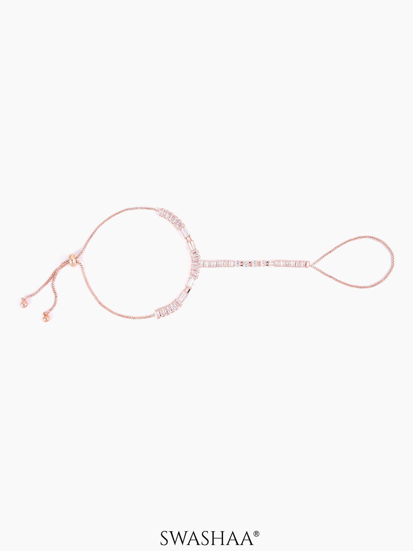 Lakshya Rosegold Plated Ring Bracelet
