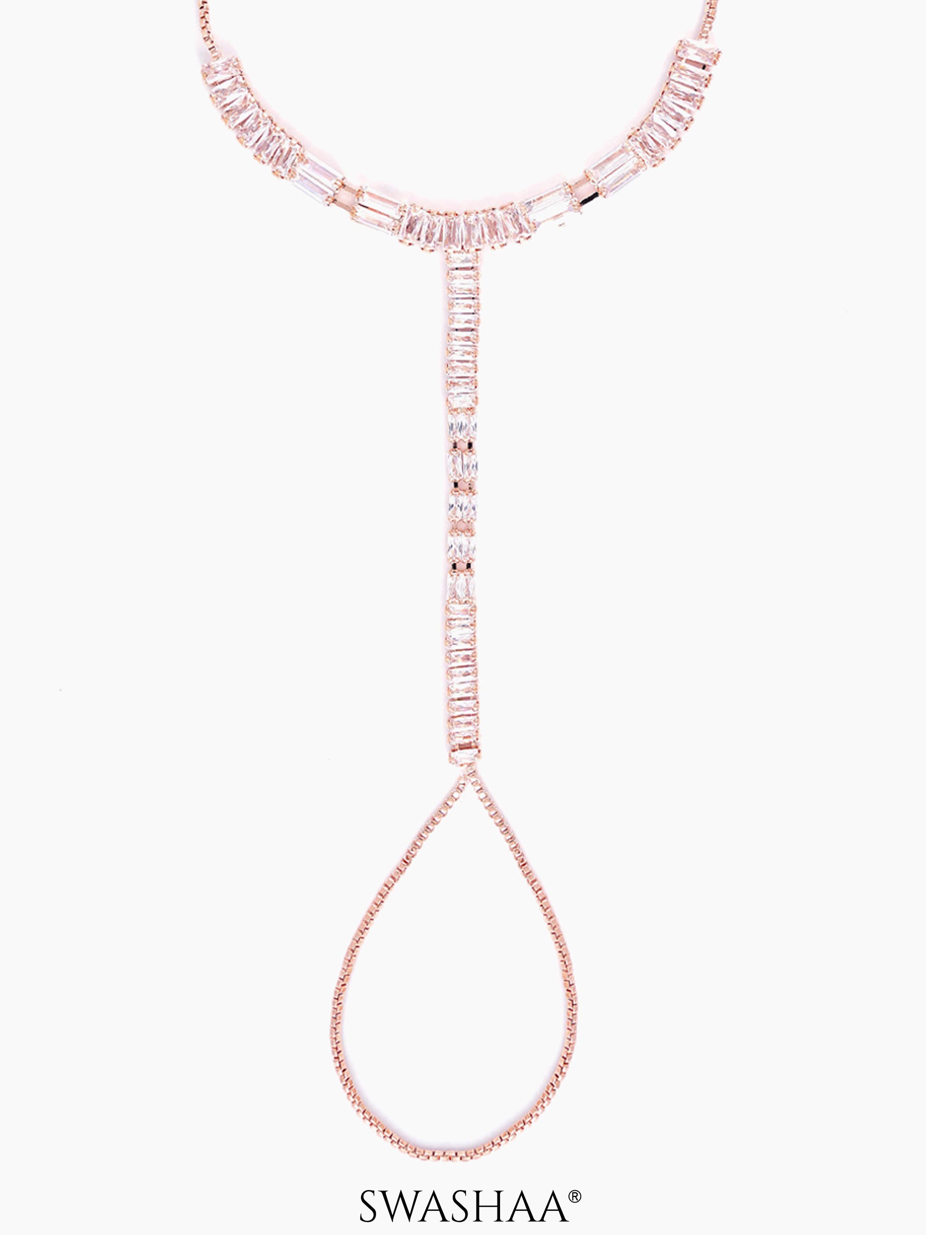 Lakshya Rosegold Plated Ring Bracelet