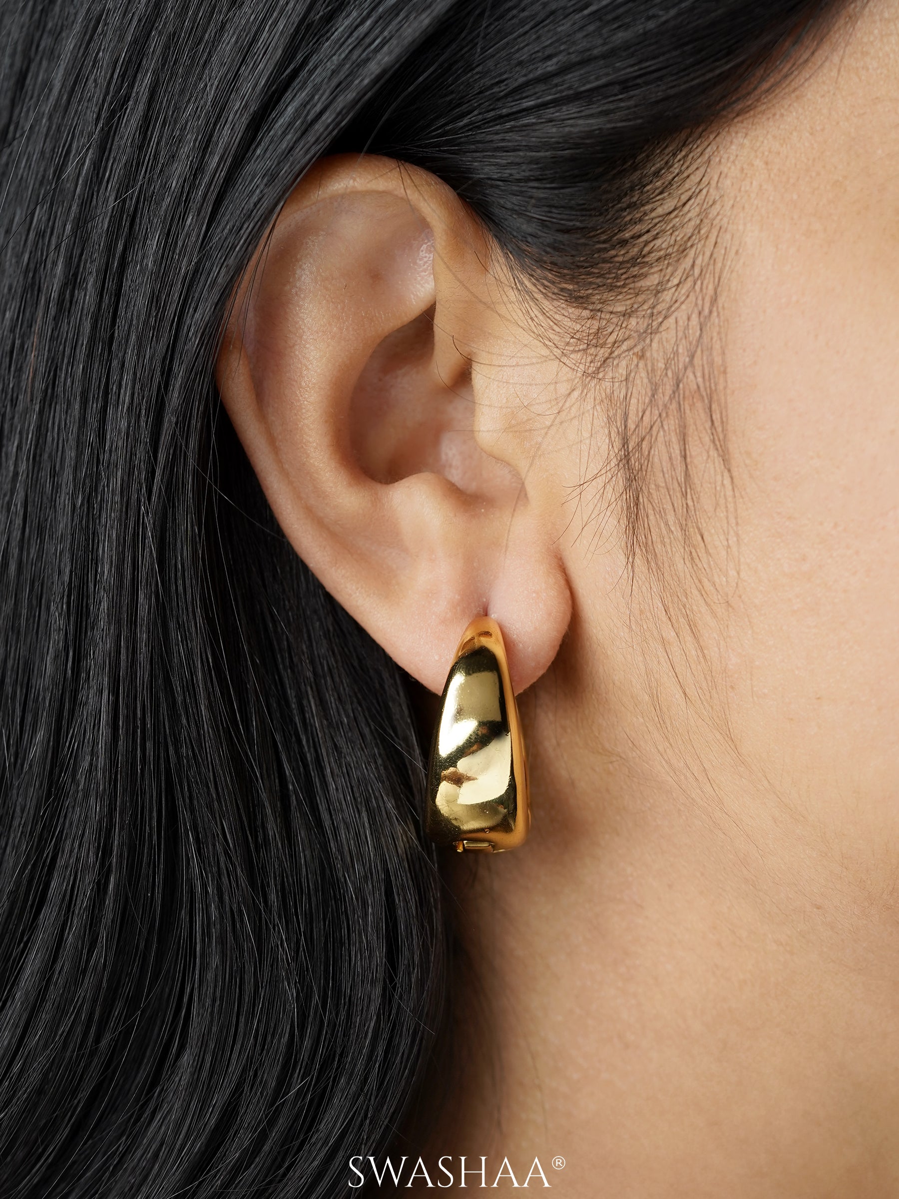 Lampa 18K Gold Plated Hoop Earrings