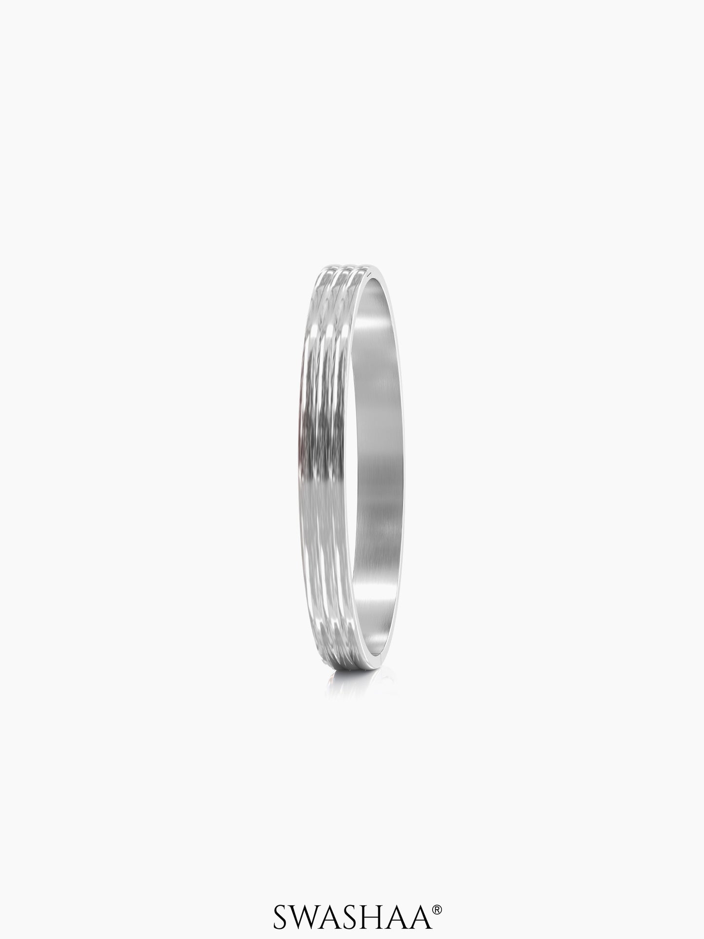 Leo Men's Kada Silver