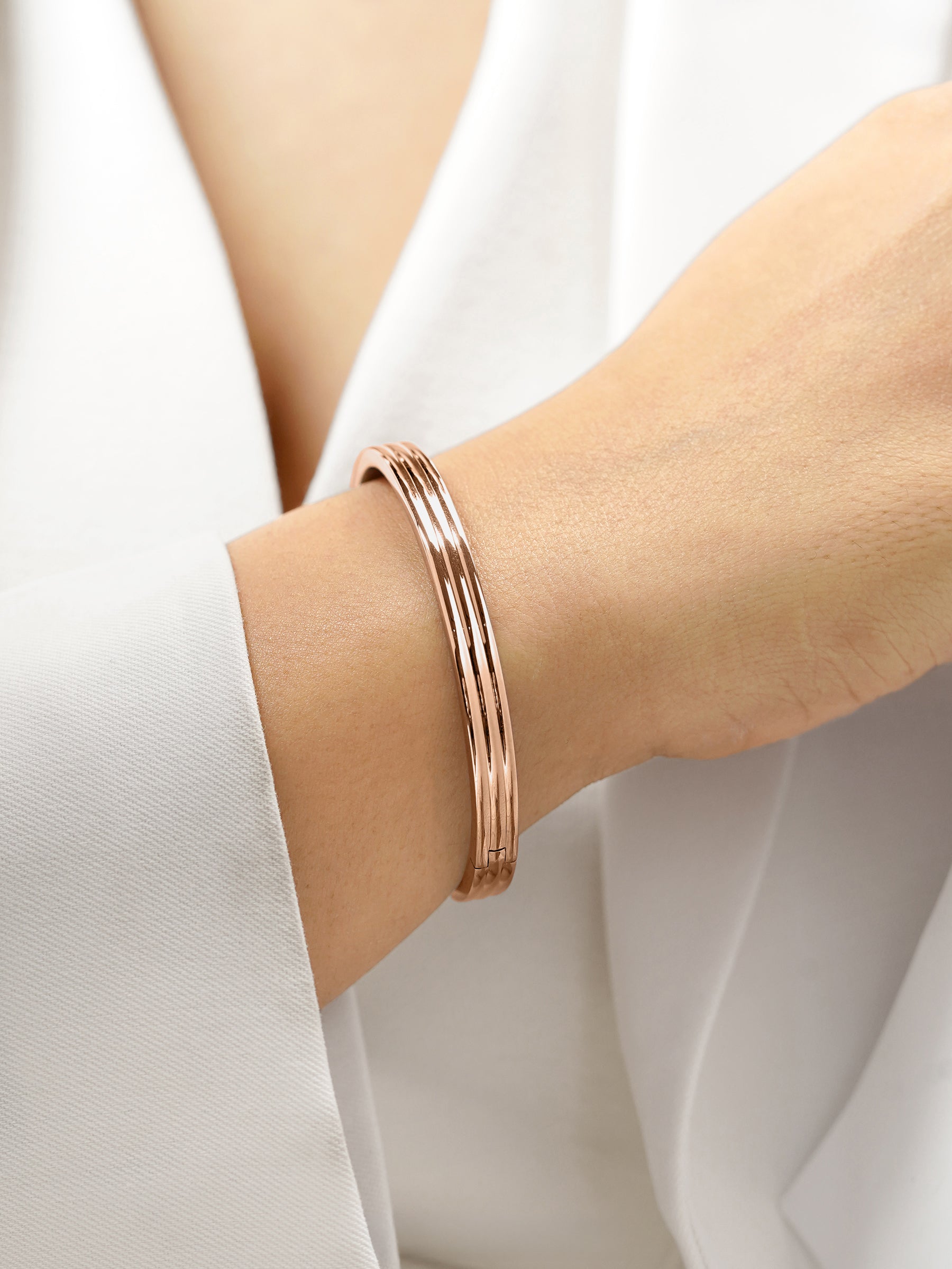 Leo Rosegold Plated Women's Bracelet