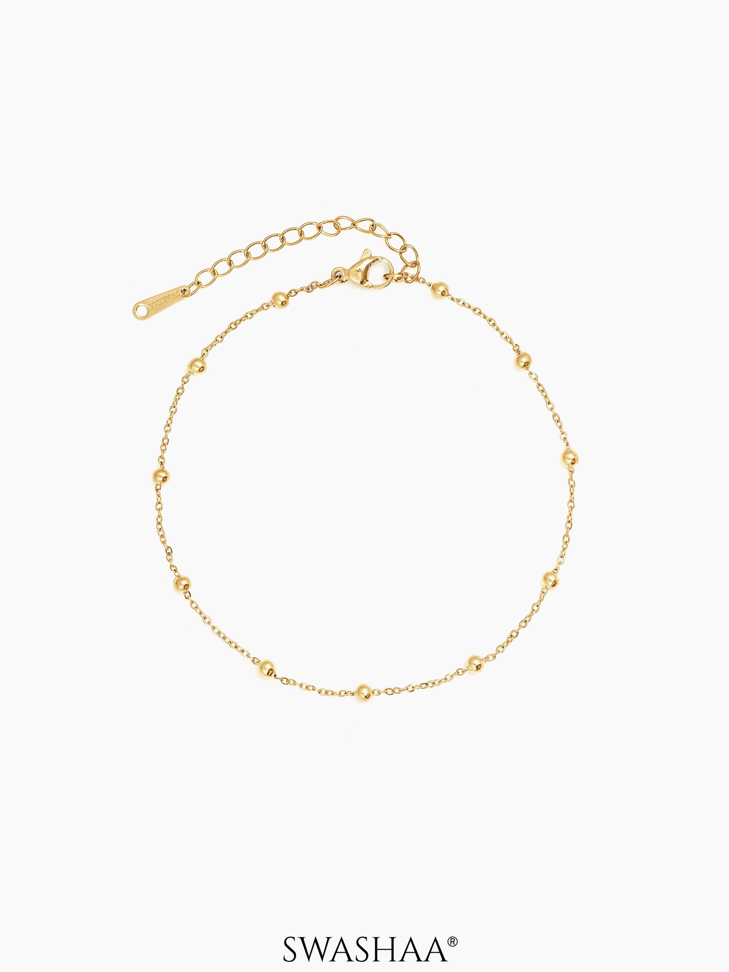 Leora Opal Dots 18K Gold Plated Women's Anklet Gold