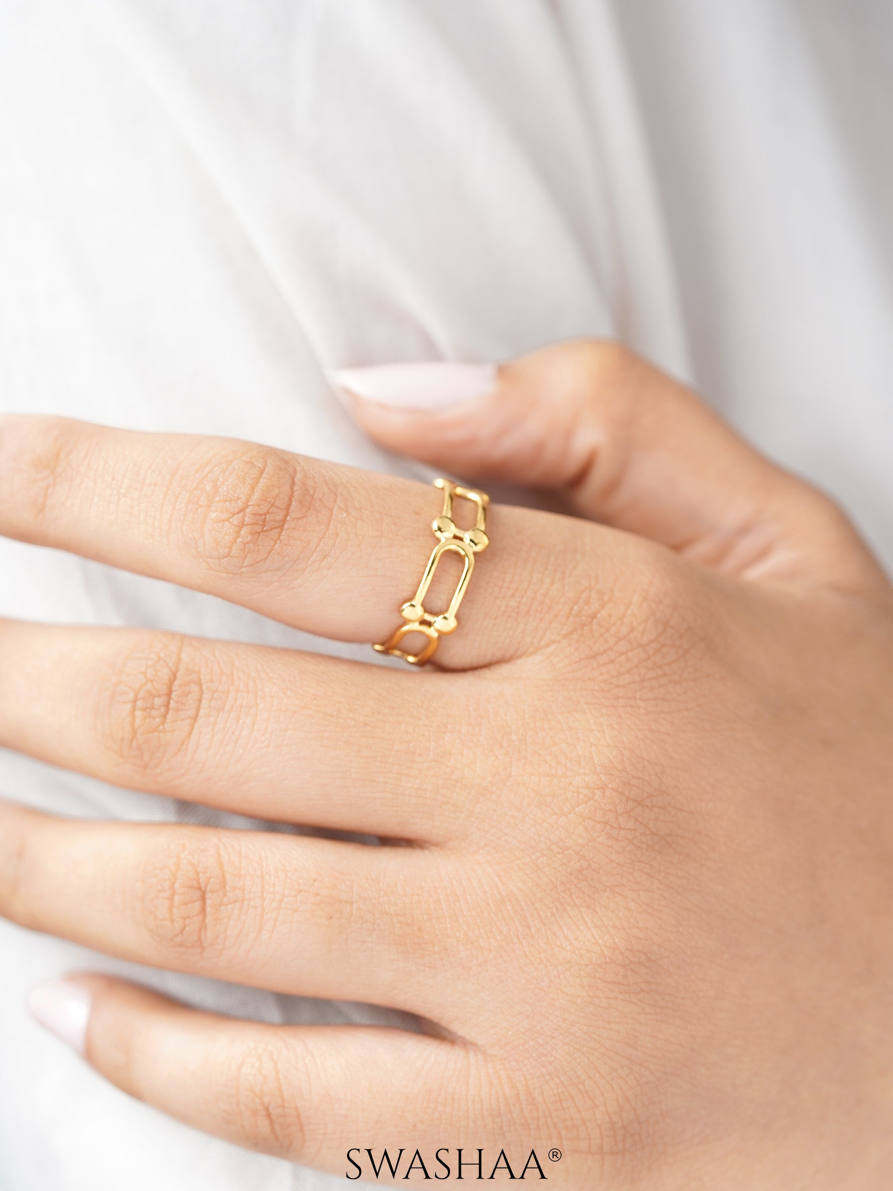 Levi 18K Gold Plated Ring