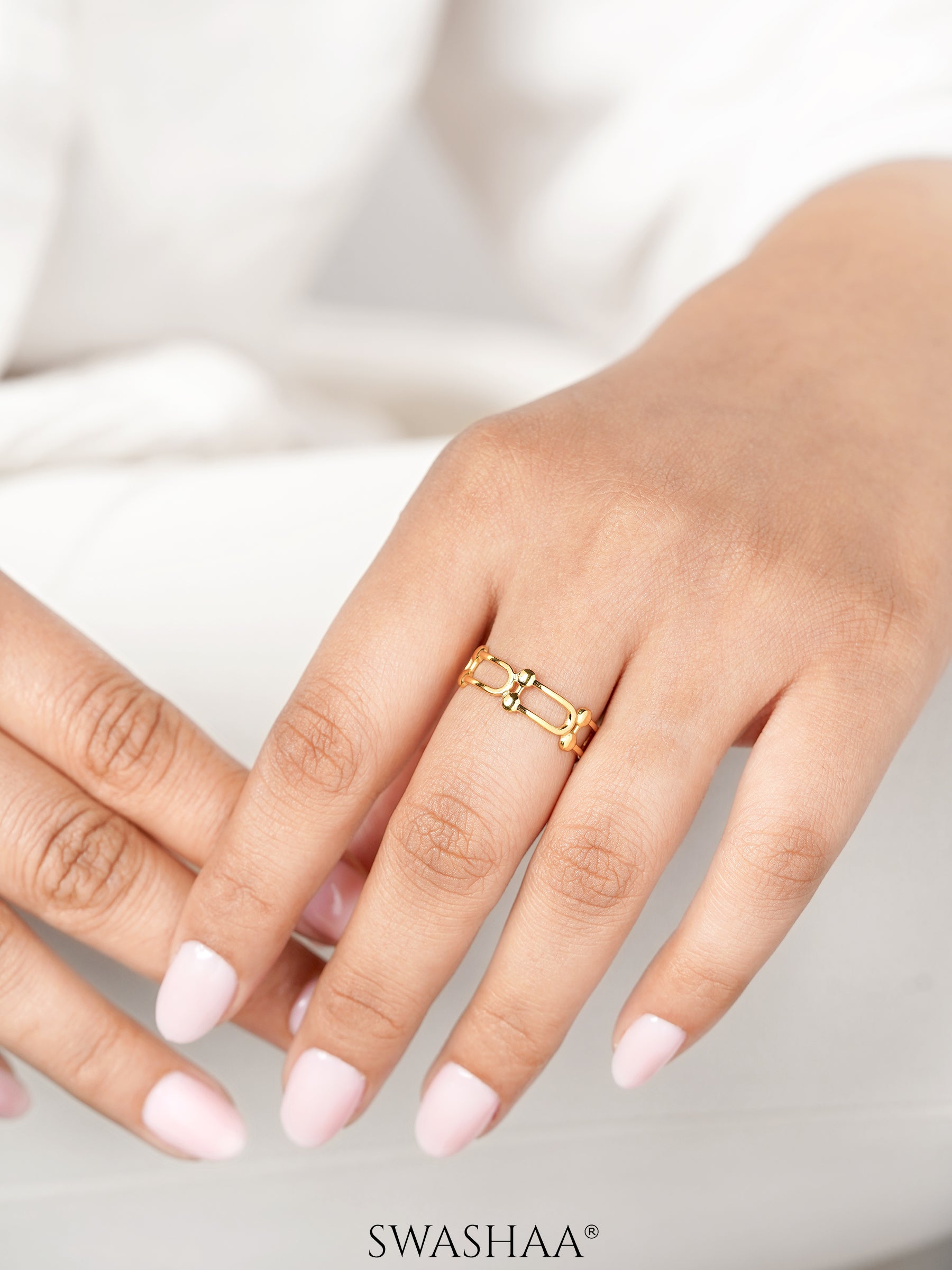 Levi 18K Gold Plated Ring