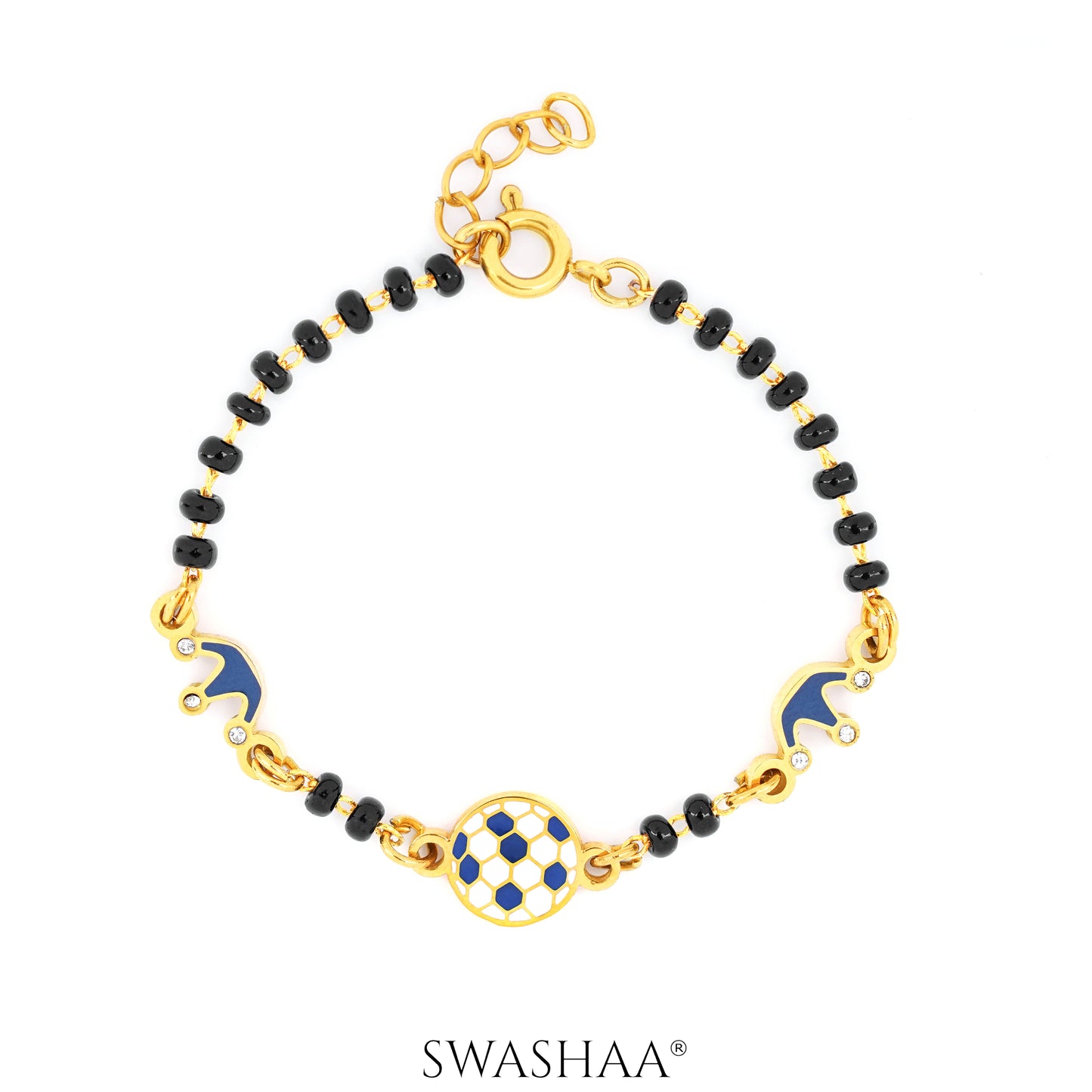 Little Champion Football 18K Gold Plated Kid's Nazariya Bracelet Gold