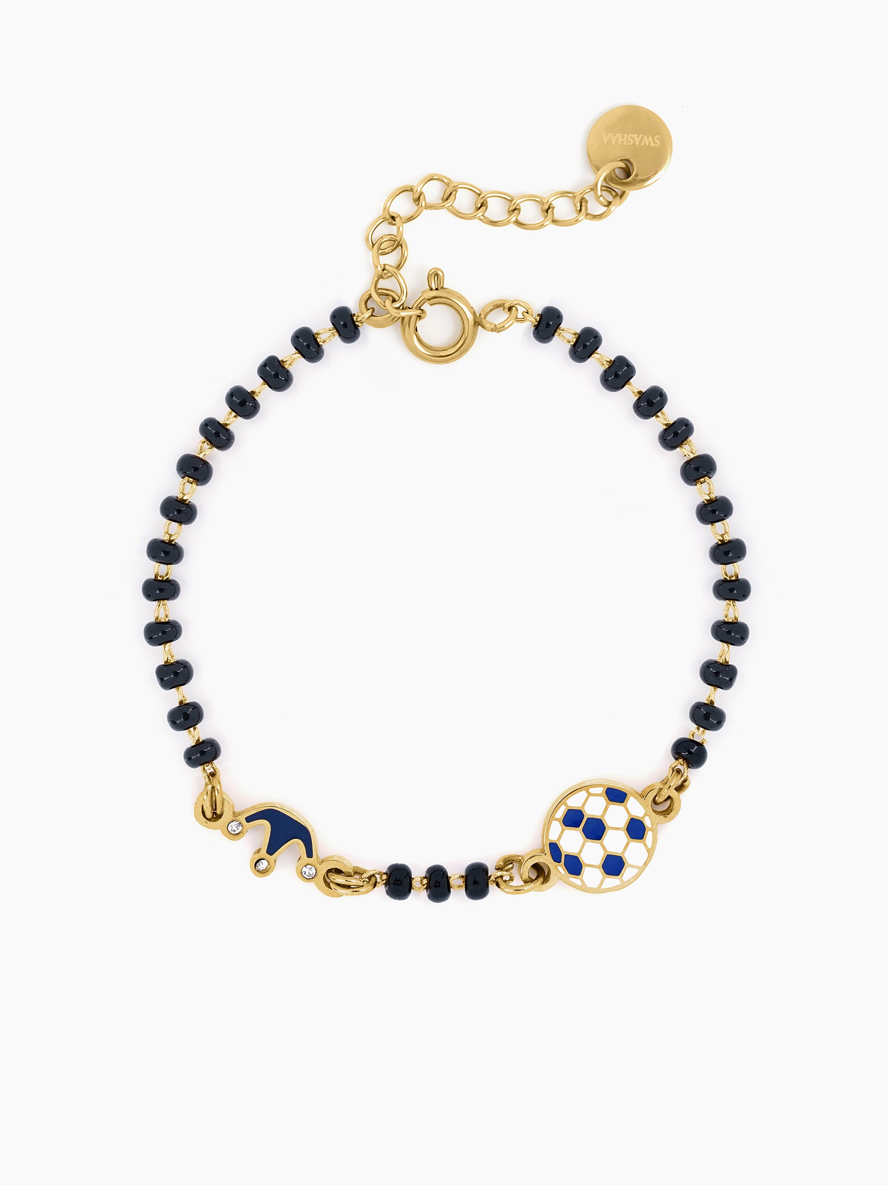 Little Champion Football 18K Gold Plated Kid's Nazariya Bracelet Gold