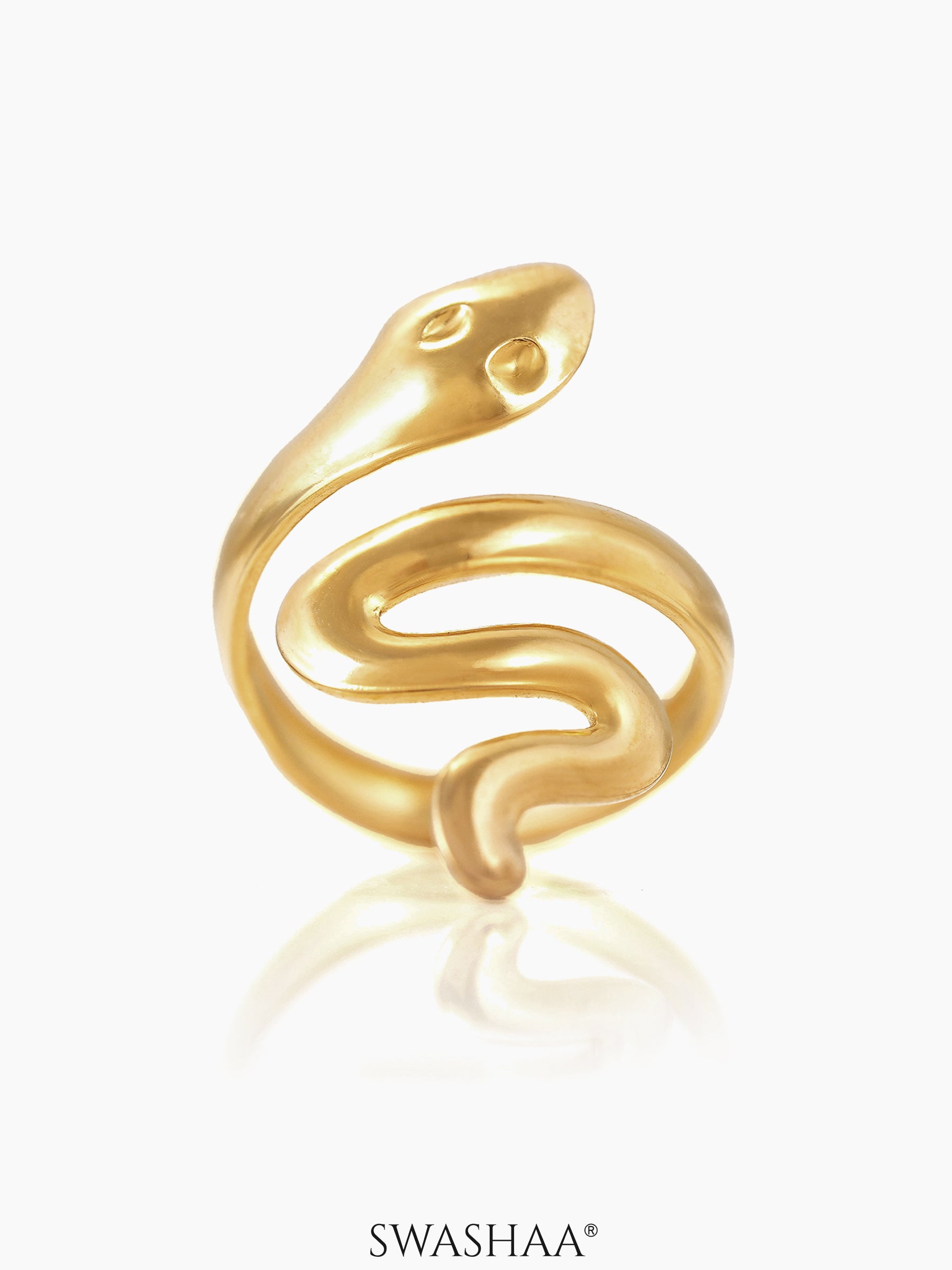 Lizz Snake 18K Gold Plated Ring Gold
