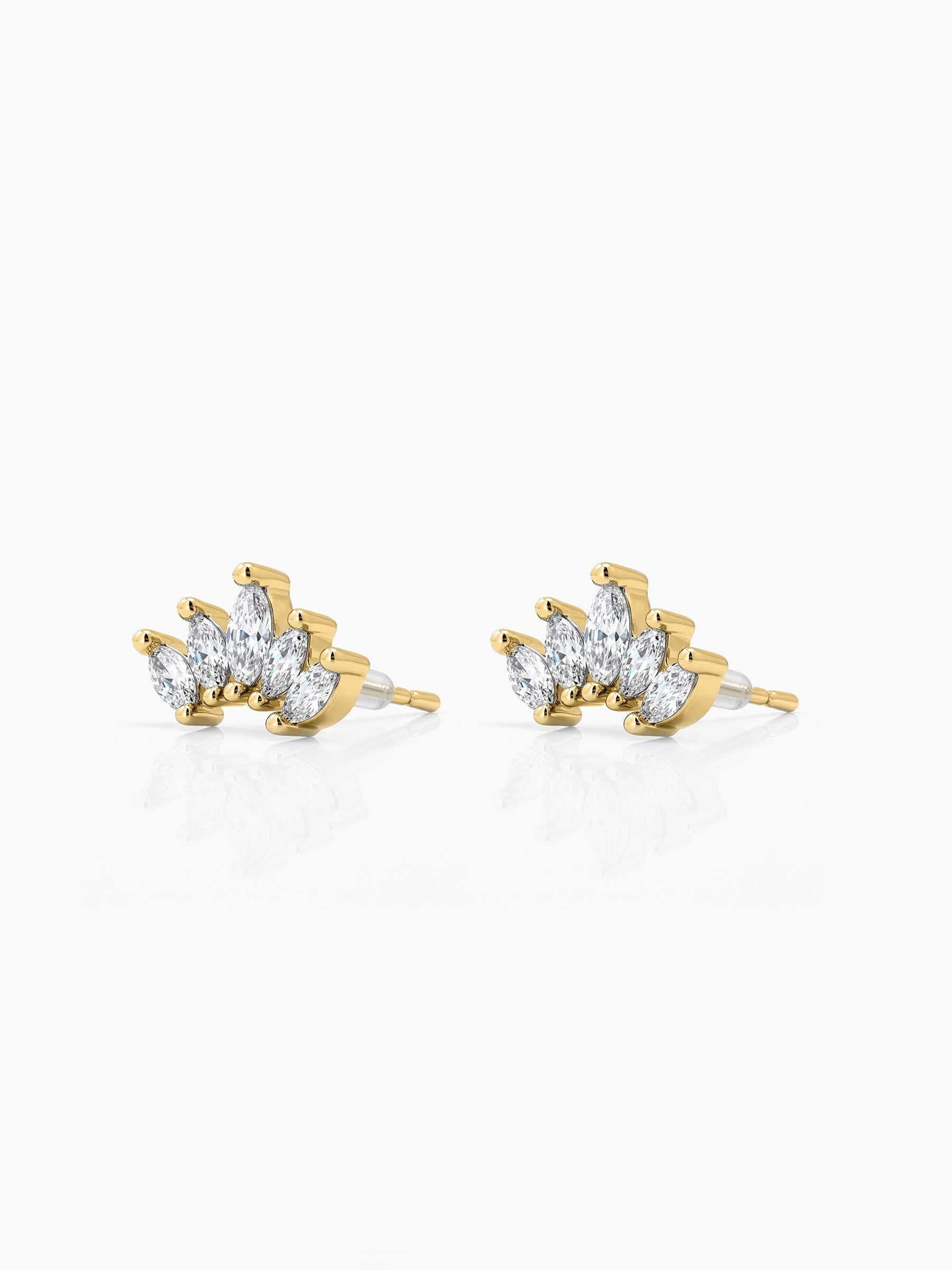 Lorina Mini Crown 18K Gold Plated Earrings