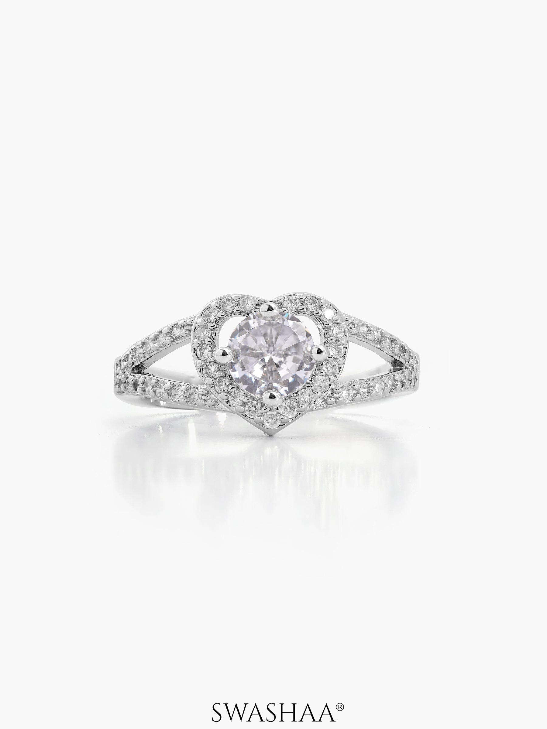 Loven Heart Solitaire Ring