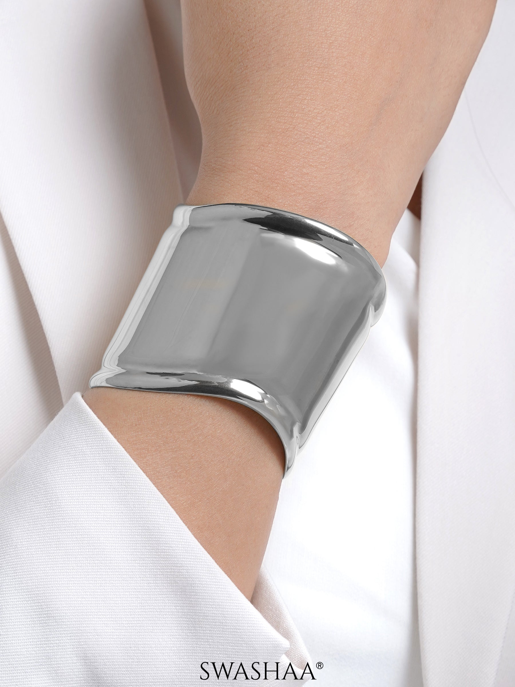 Lunava Bold Curve Cuff Bracelet