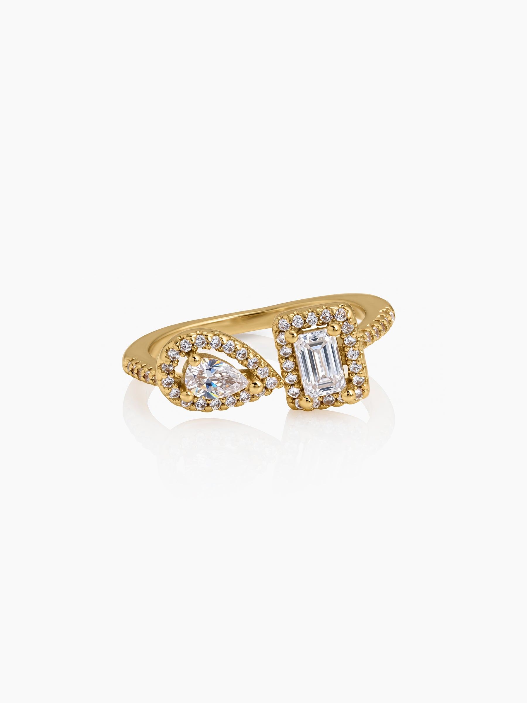 Lurella Solitaire 18K Gold Plated Women's Ring