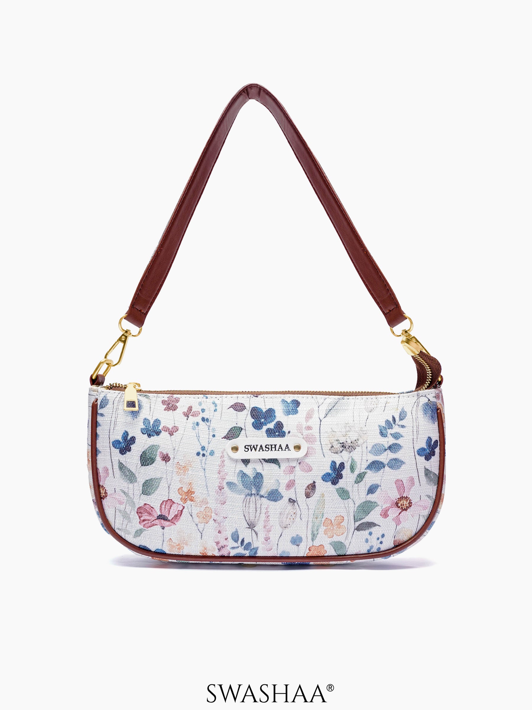 Meadow Muse Swinger Bag Meadow Muse Print White - Multi Floral