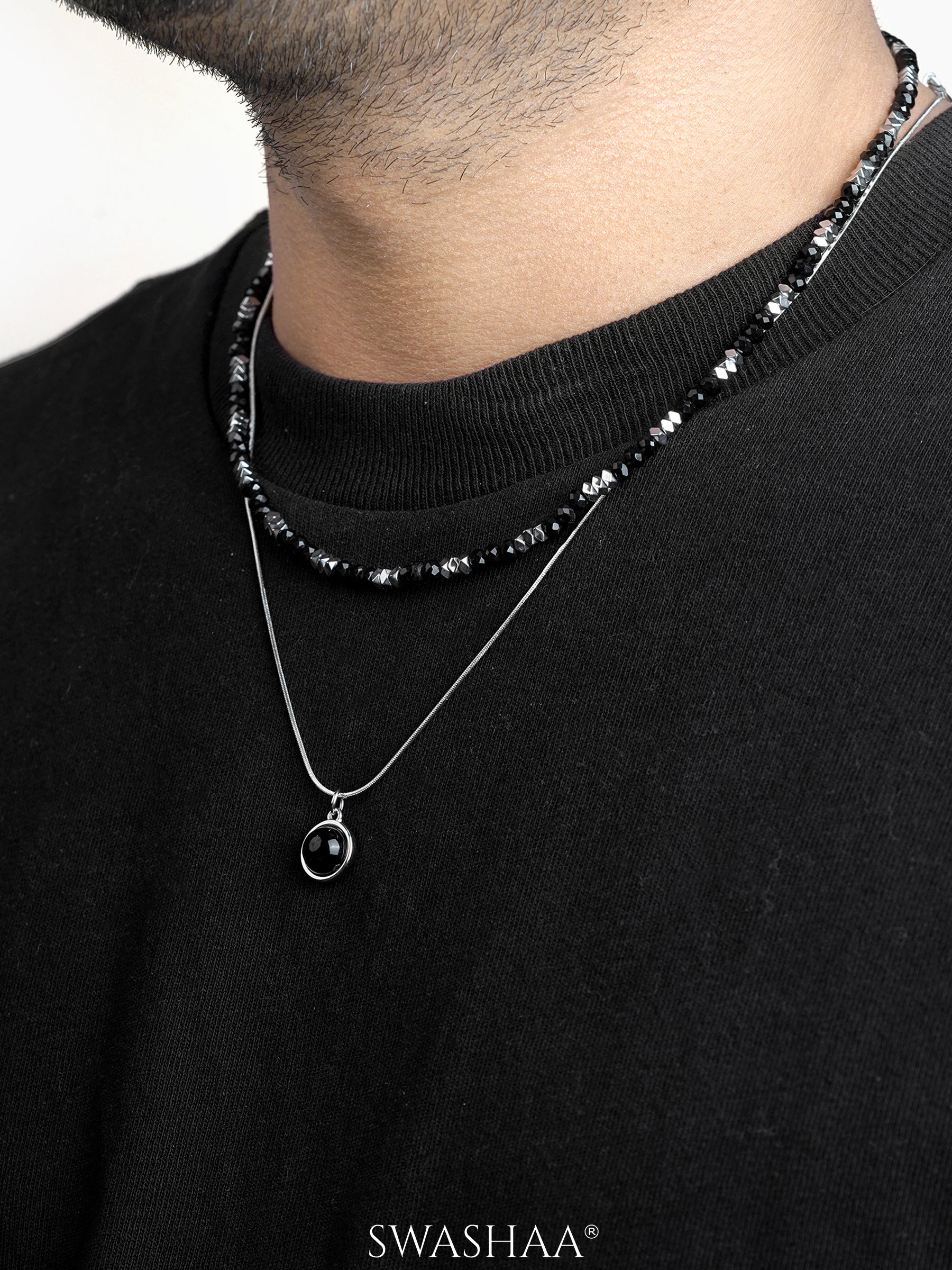Maelor Layered Men's Chain Pendant