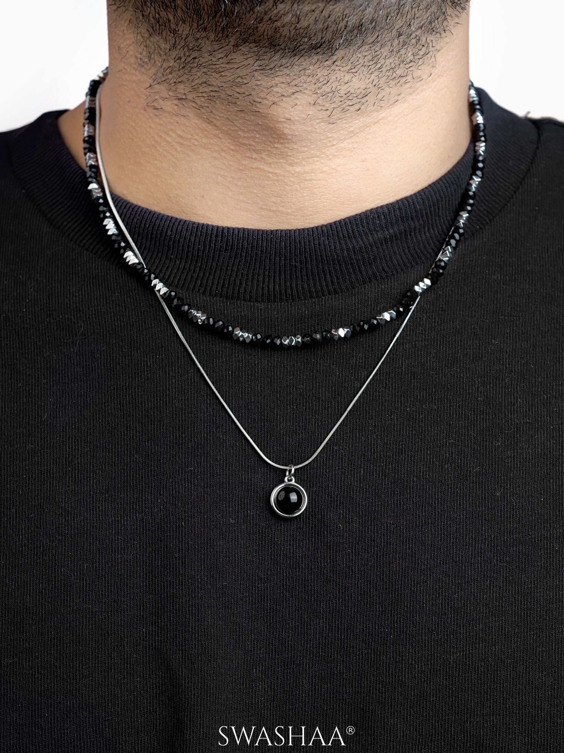 Maelor Layered Men's Chain Pendant